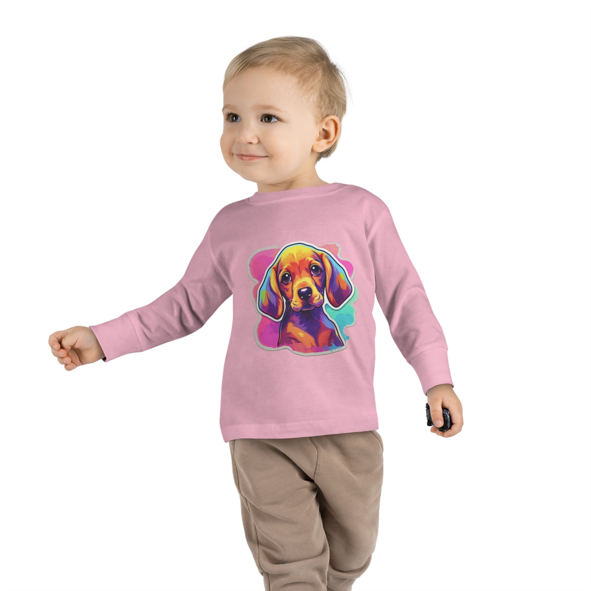 Toddler Long Sleeve Tee - Puppies 06