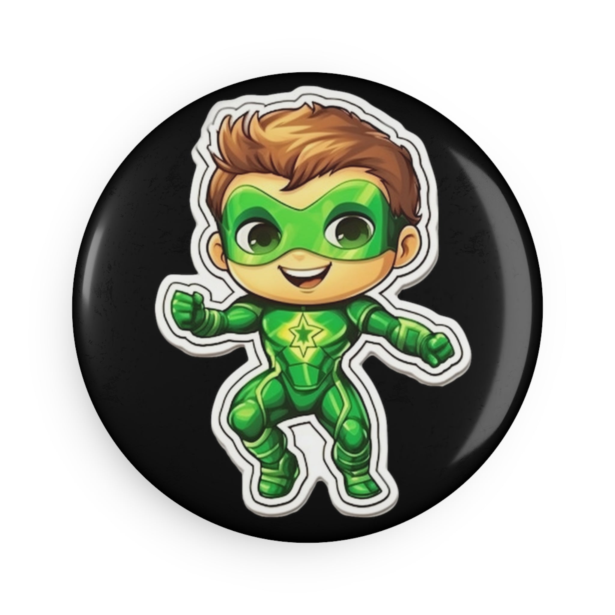 Button Magnet, Round (1 & 10 pcs) - Baby Starboy