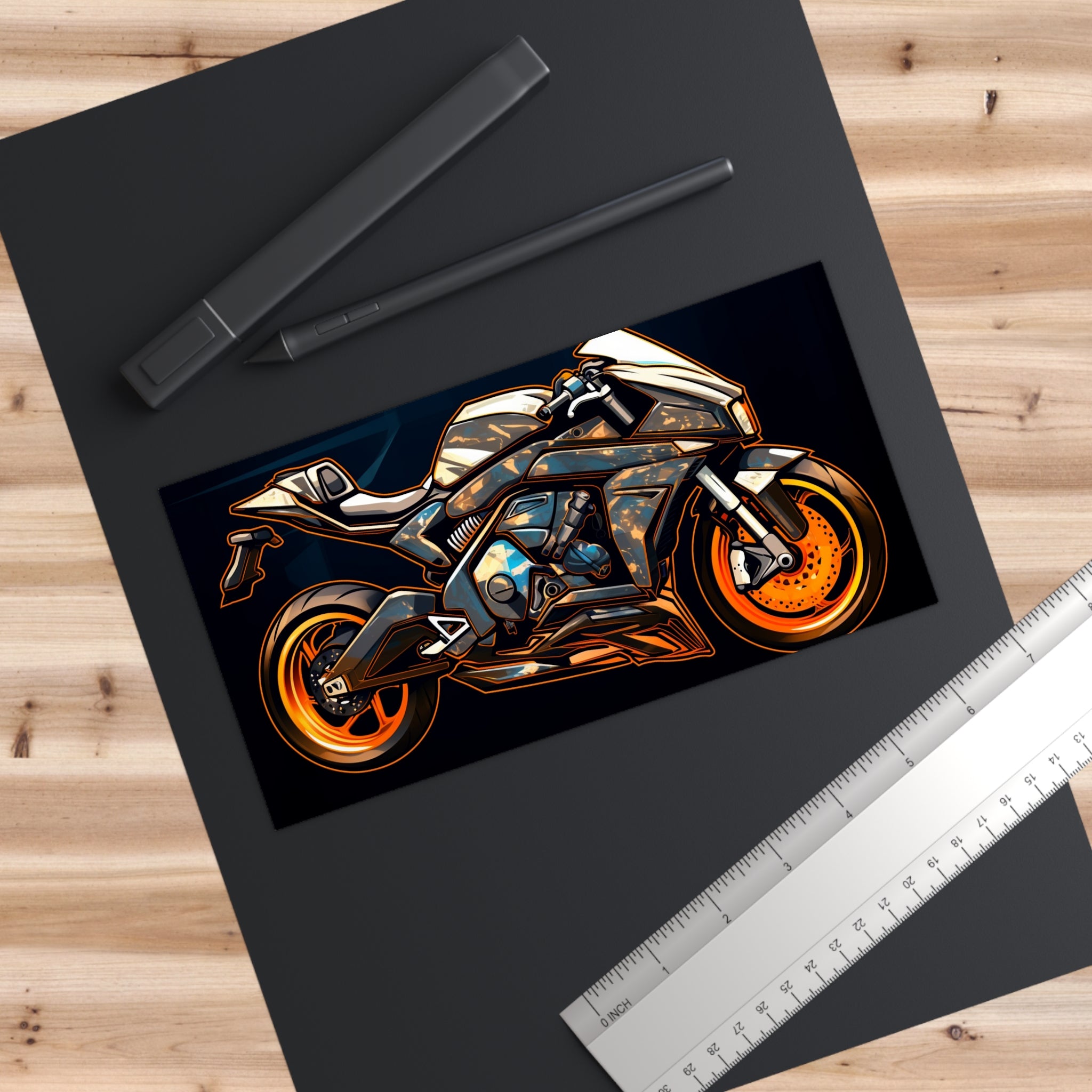 Bumper Stickers - Pop Art Designs, Motorcycle 10