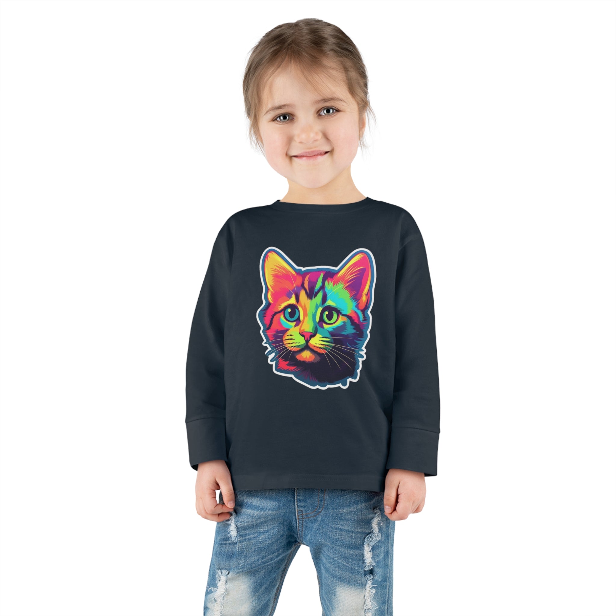 Toddler Long Sleeve Tee - Kittens 07