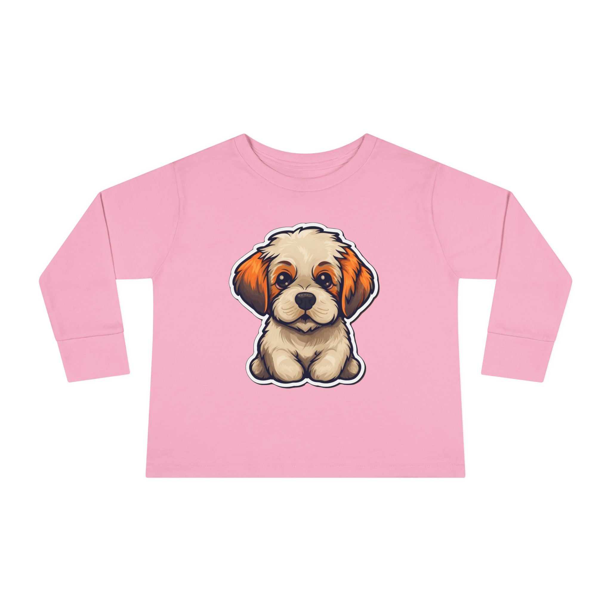 Toddler Long Sleeve Tee - Dog Puppy