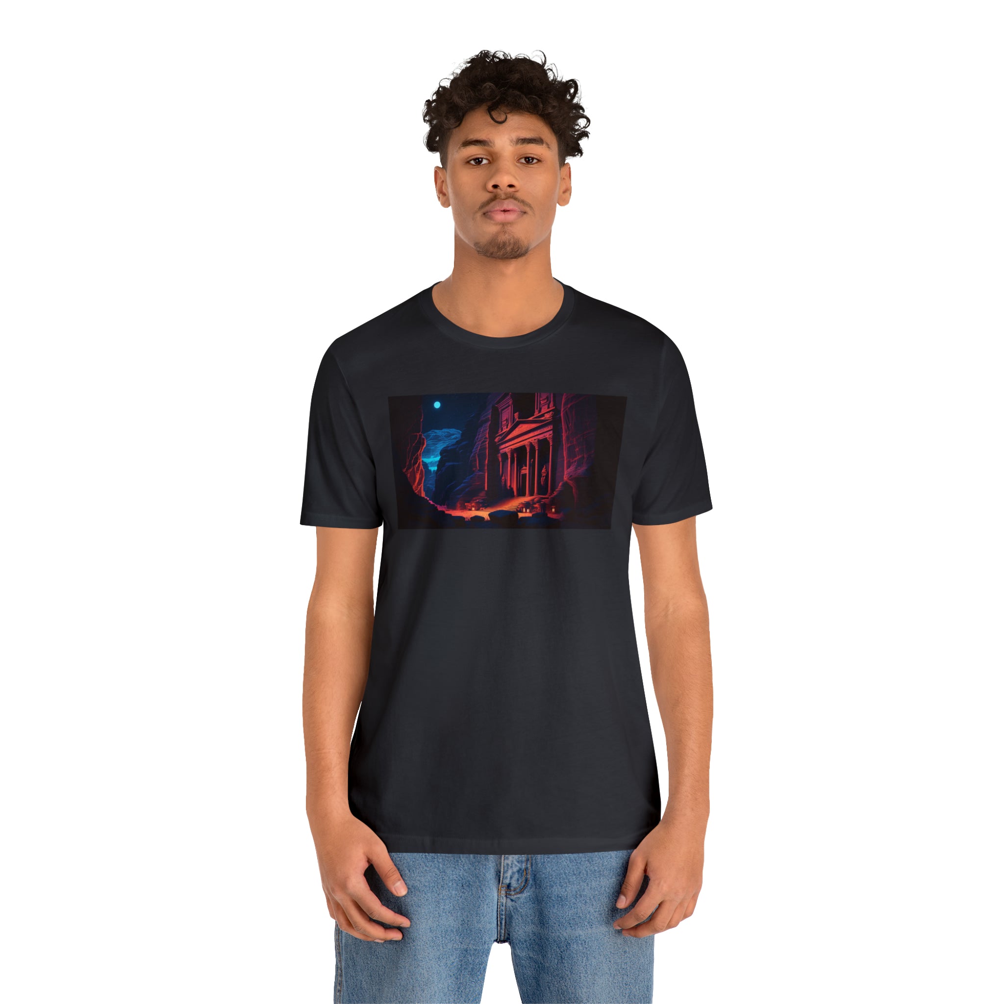 Unisex Jersey Short Sleeve Tee - Petra Caves, Jordan