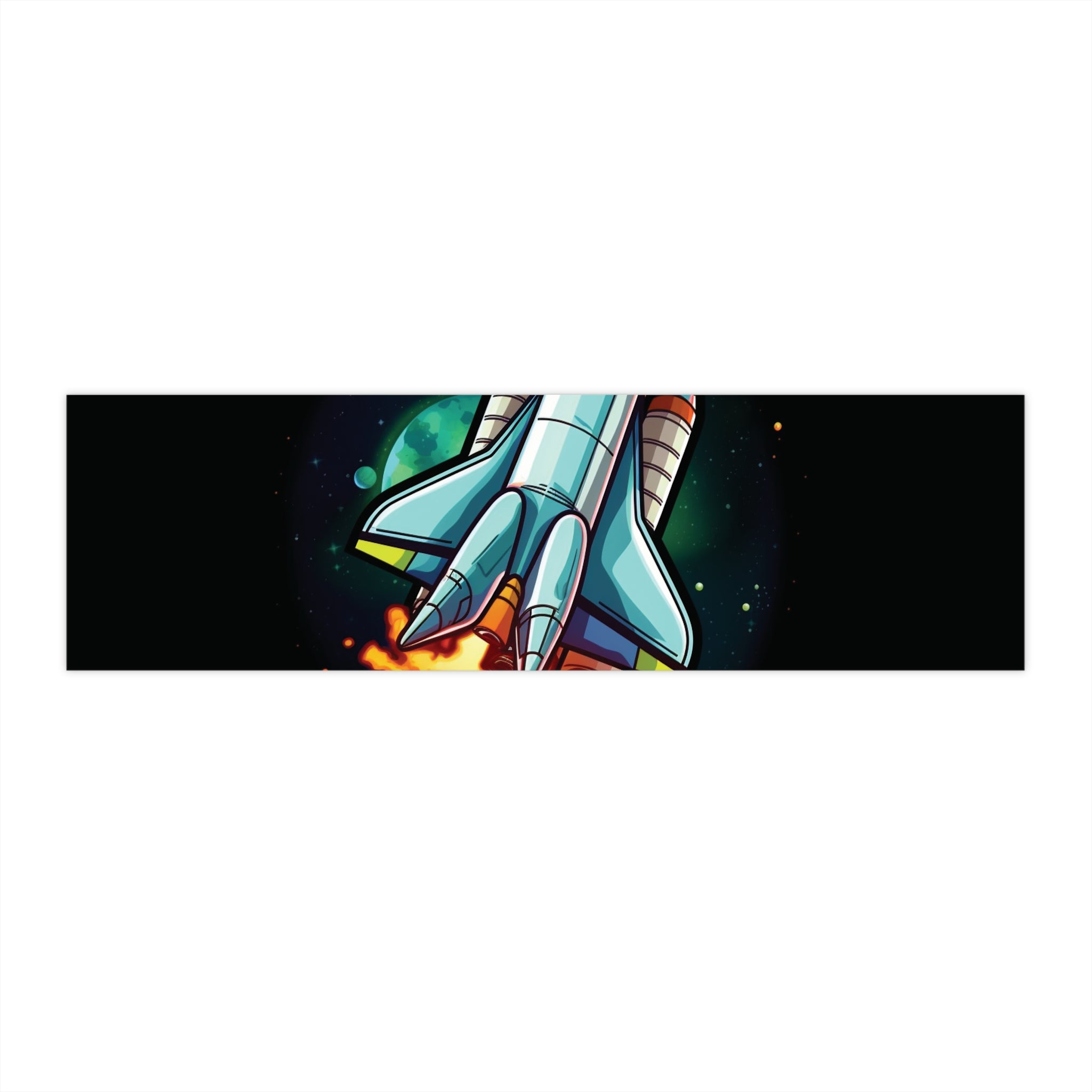 Bumper Stickers - Pop Art Designs, Spaceship 08