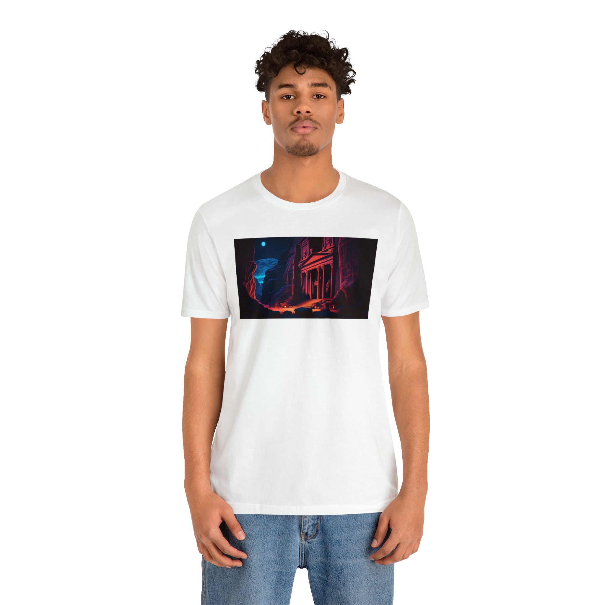 Unisex Jersey Short Sleeve Tee - Petra Caves, Jordan