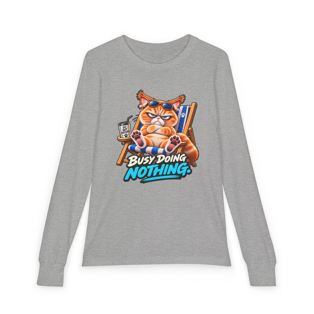 Busy doing Nothing - Mildly Feral - Youth Long Sleeve Tee
