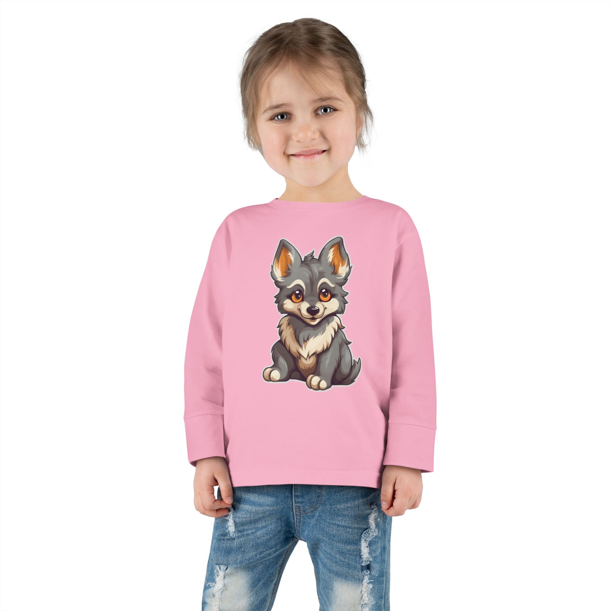 Toddler Long Sleeve Tee - Wolf Pup