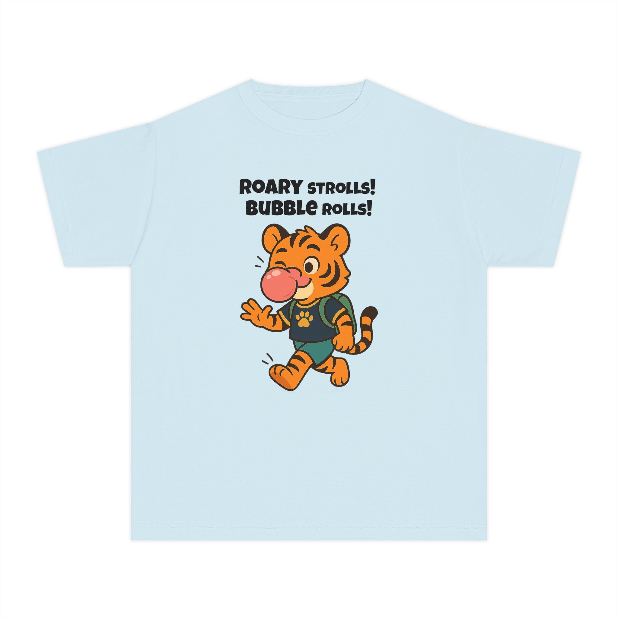 Youth Midweight Cotton Tee - Roary's Bubblegum Time