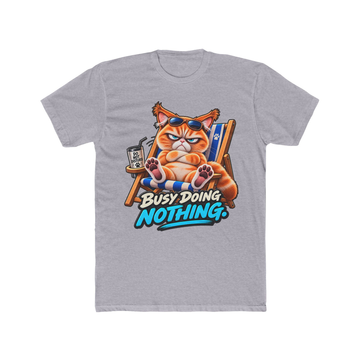 Busy doing Nothing - Mildly Feral - Men's Cotton Crew Tee