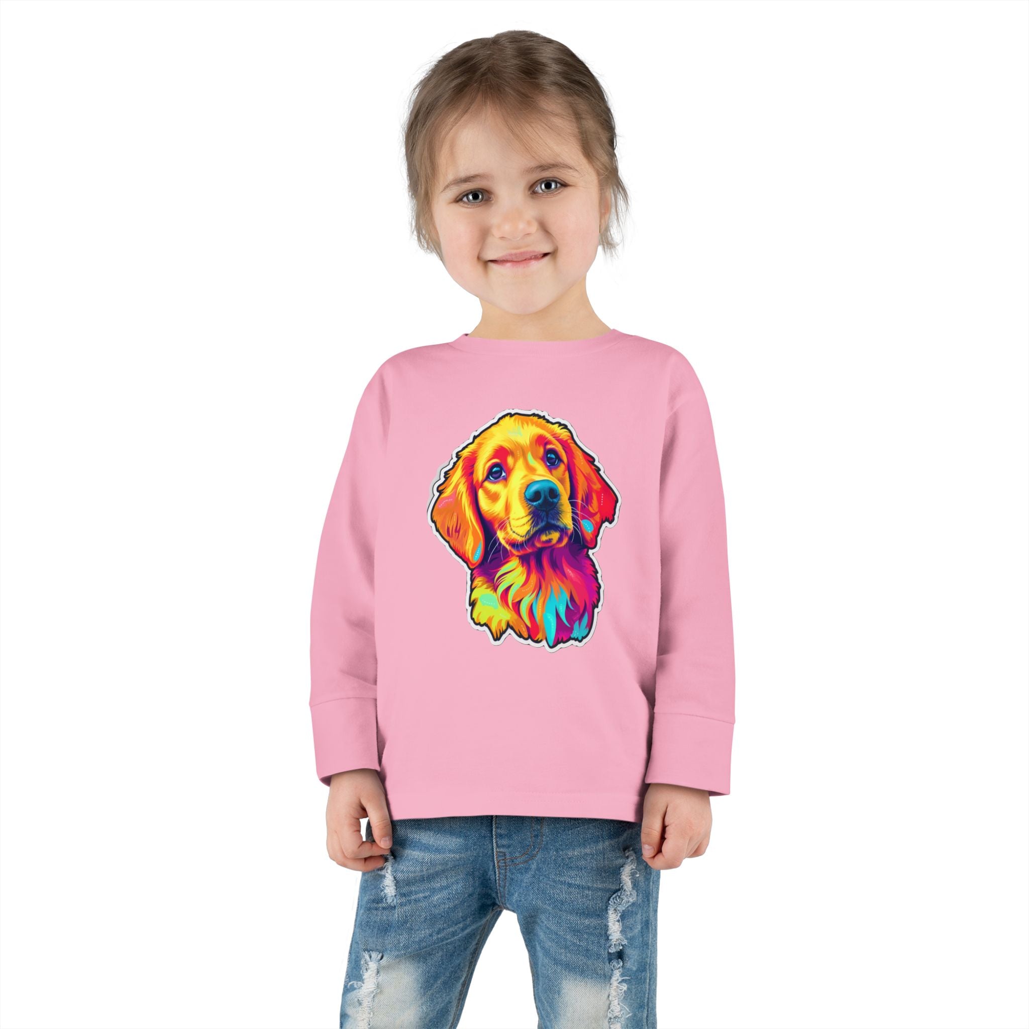 Toddler Long Sleeve Tee - Puppies 09