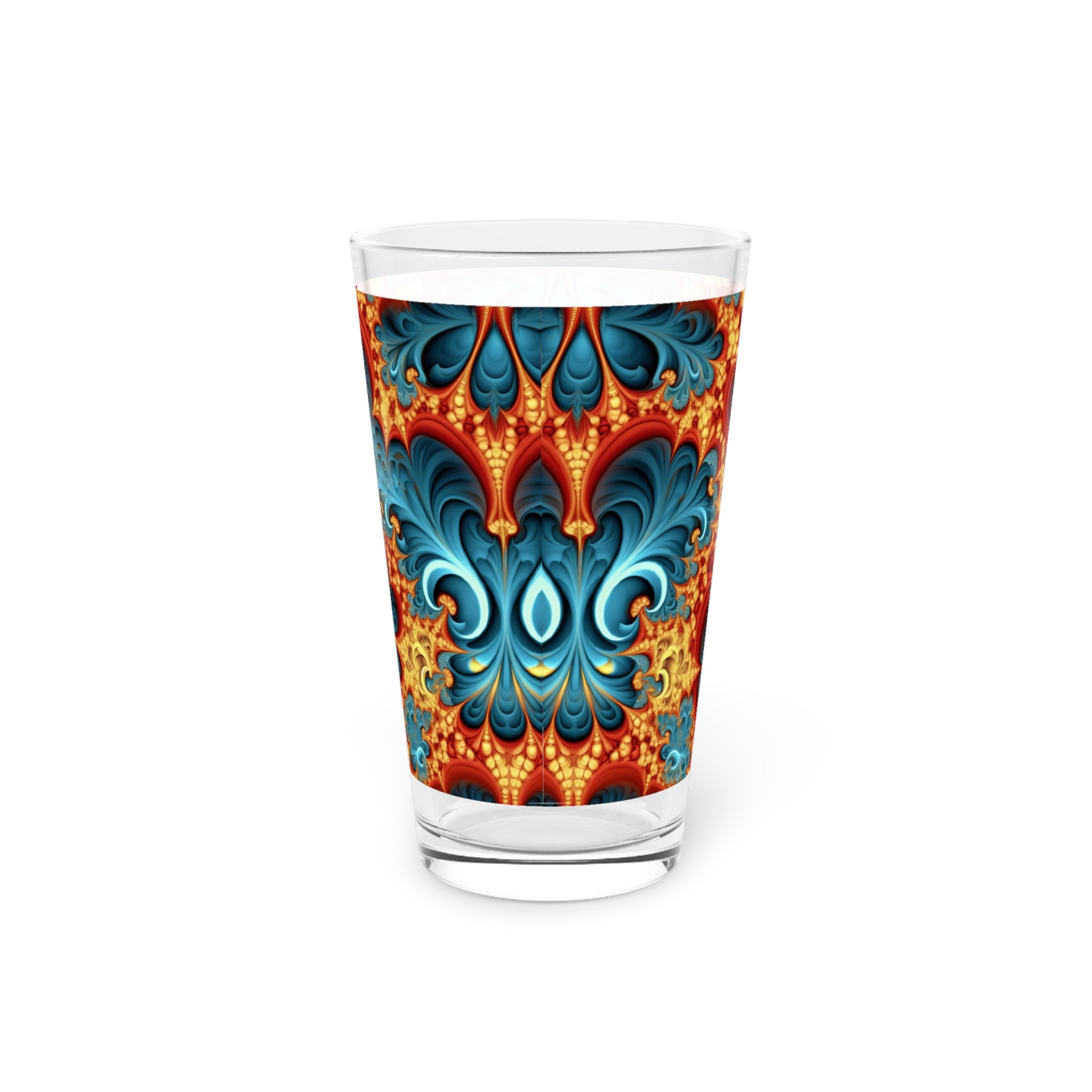 Pint Glass, 16oz - Abstract Designs 07