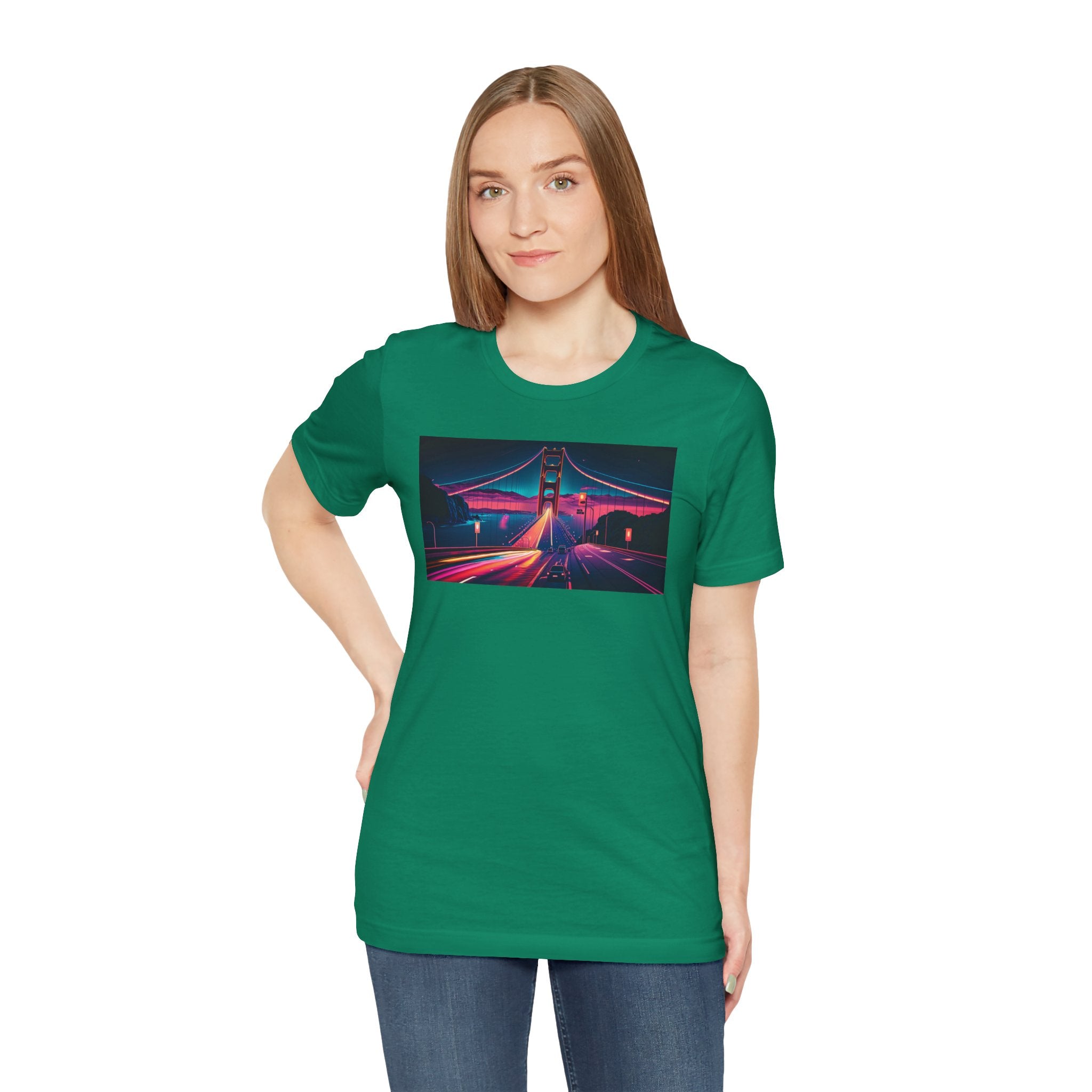 Unisex Jersey Short Sleeve Tee - Golden Gate Bridge, San Francisco, USA