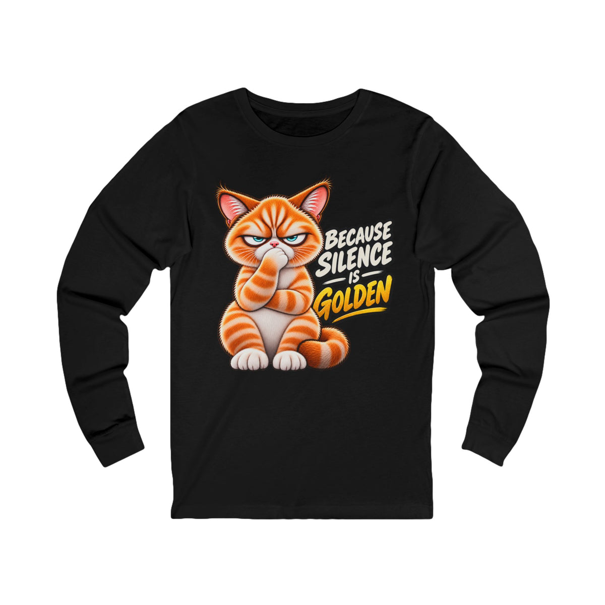 Silence is Golden - Mildly Feral - Unisex Long Sleeve Tee