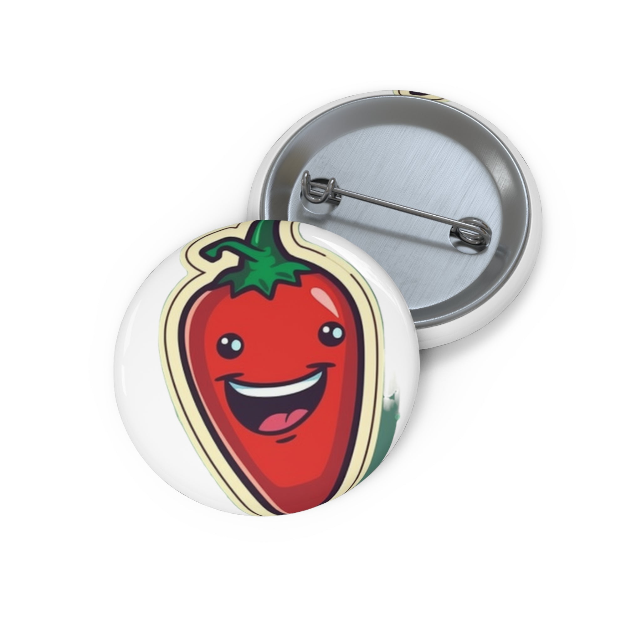Custom Pin Buttons - Red Chili Pepper