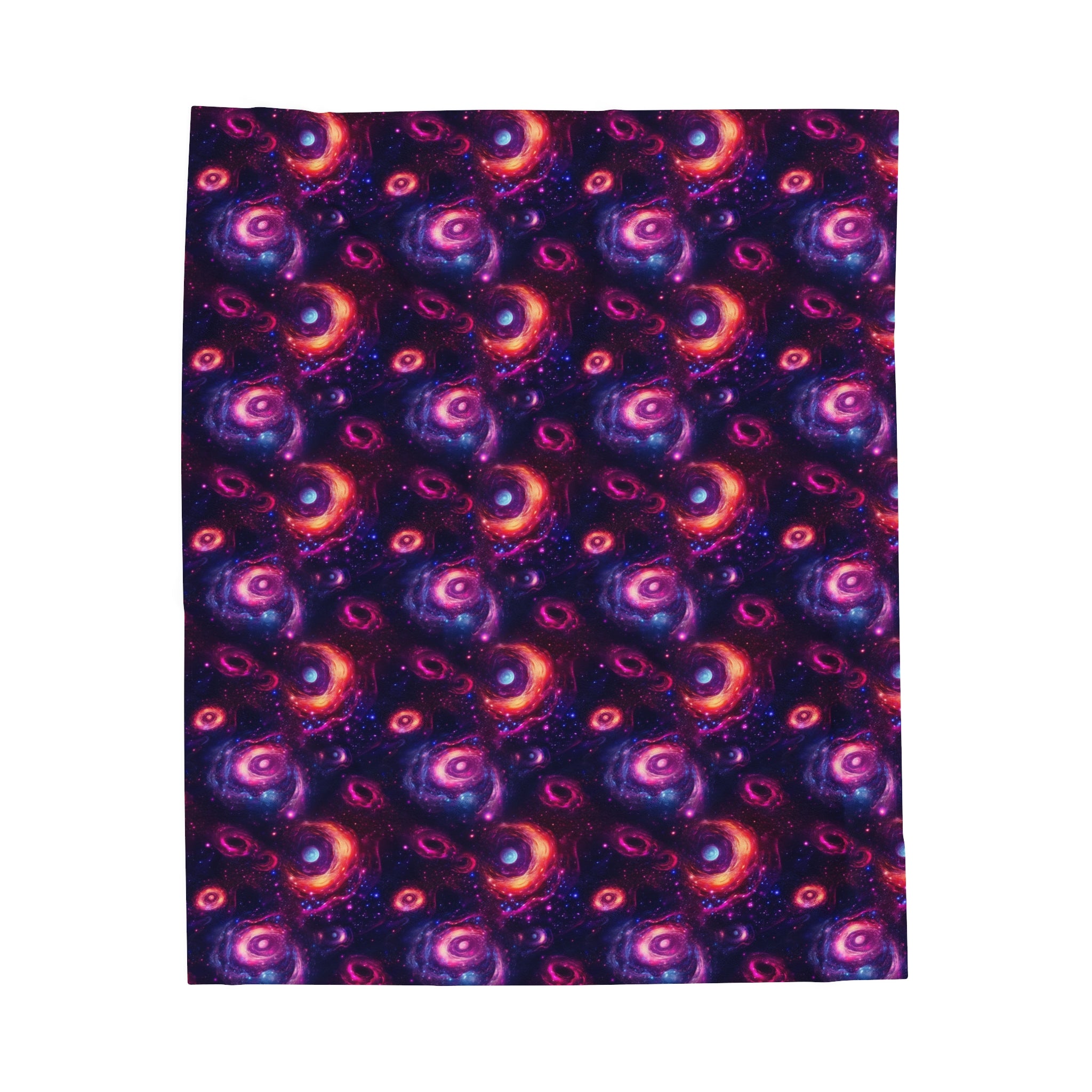 Velveteen Plush Blanket (AOP) - Fantasy Galaxies 05