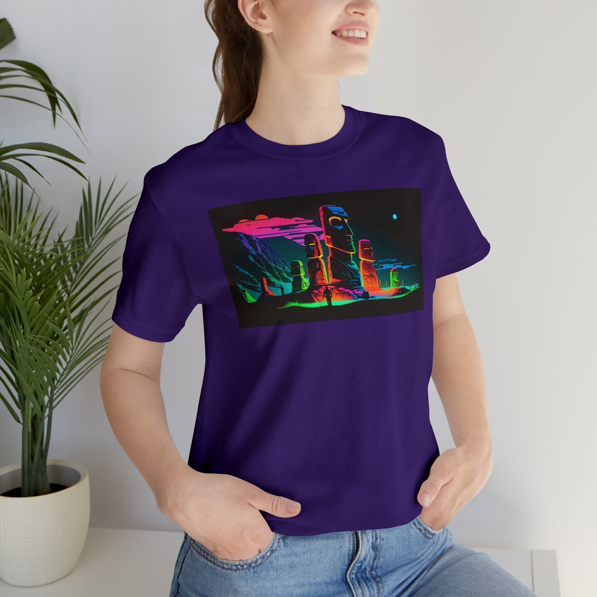 Unisex Jersey Short Sleeve Tee - Easter Islands, Chile