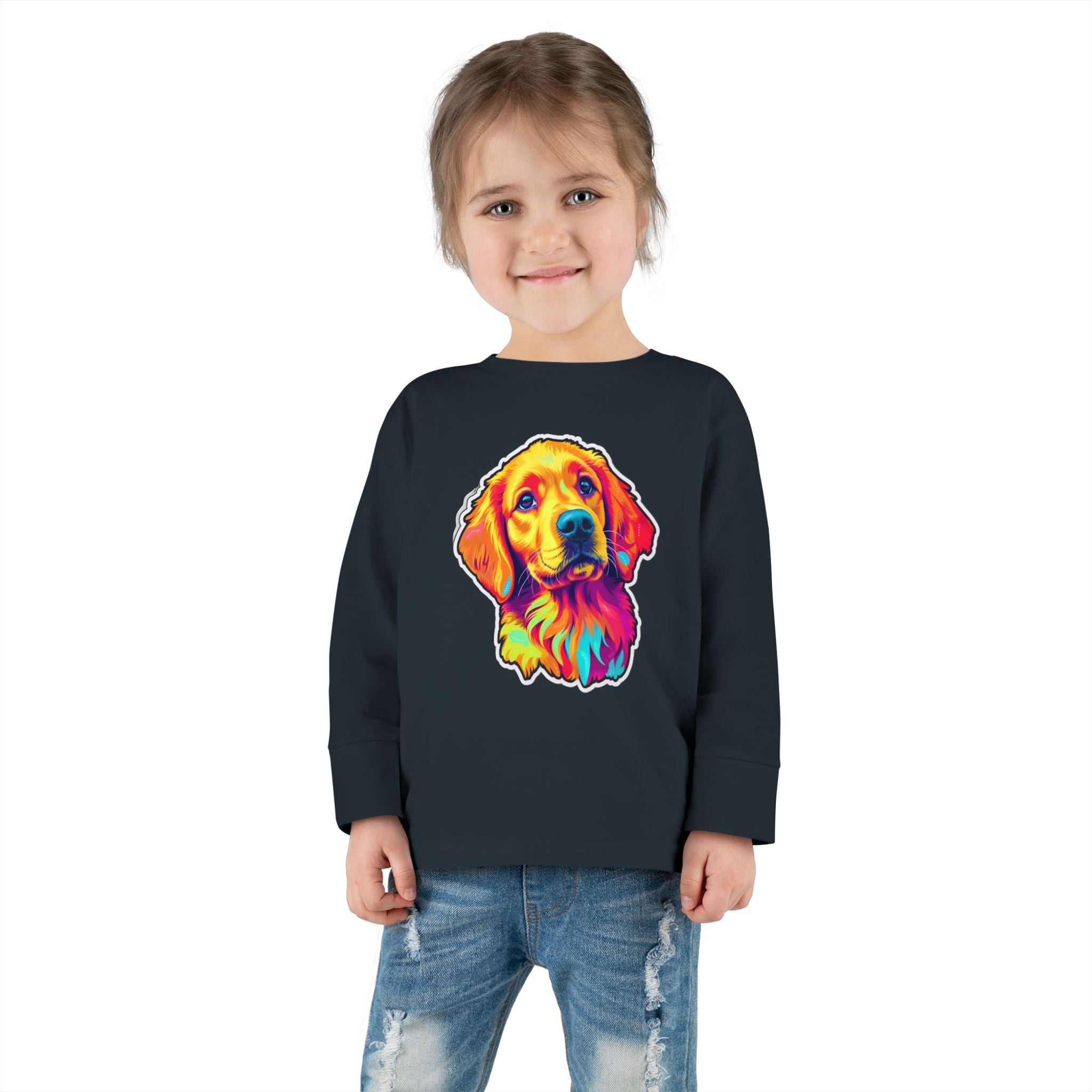 Toddler Long Sleeve Tee - Puppies 09