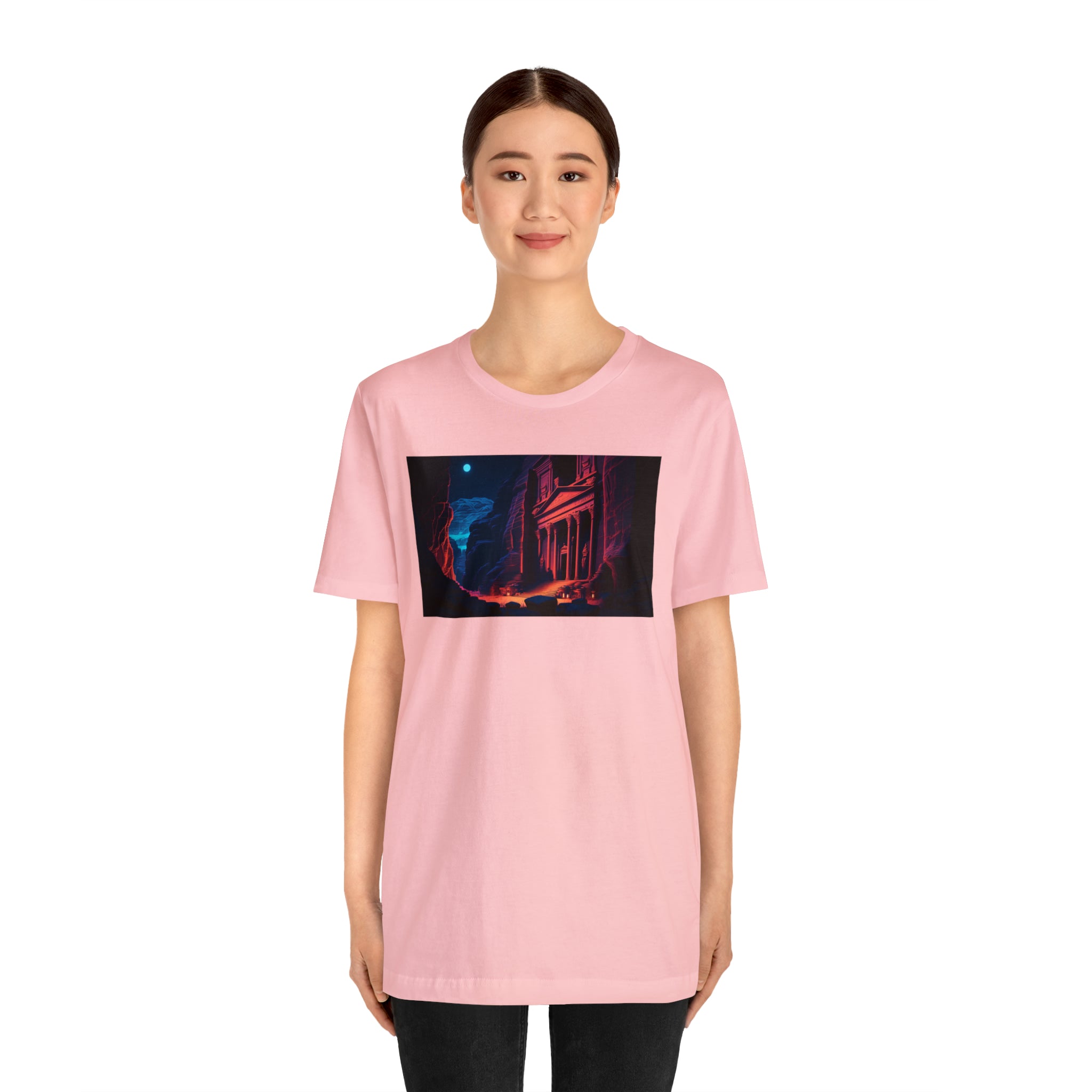 Unisex Jersey Short Sleeve Tee - Petra Caves, Jordan