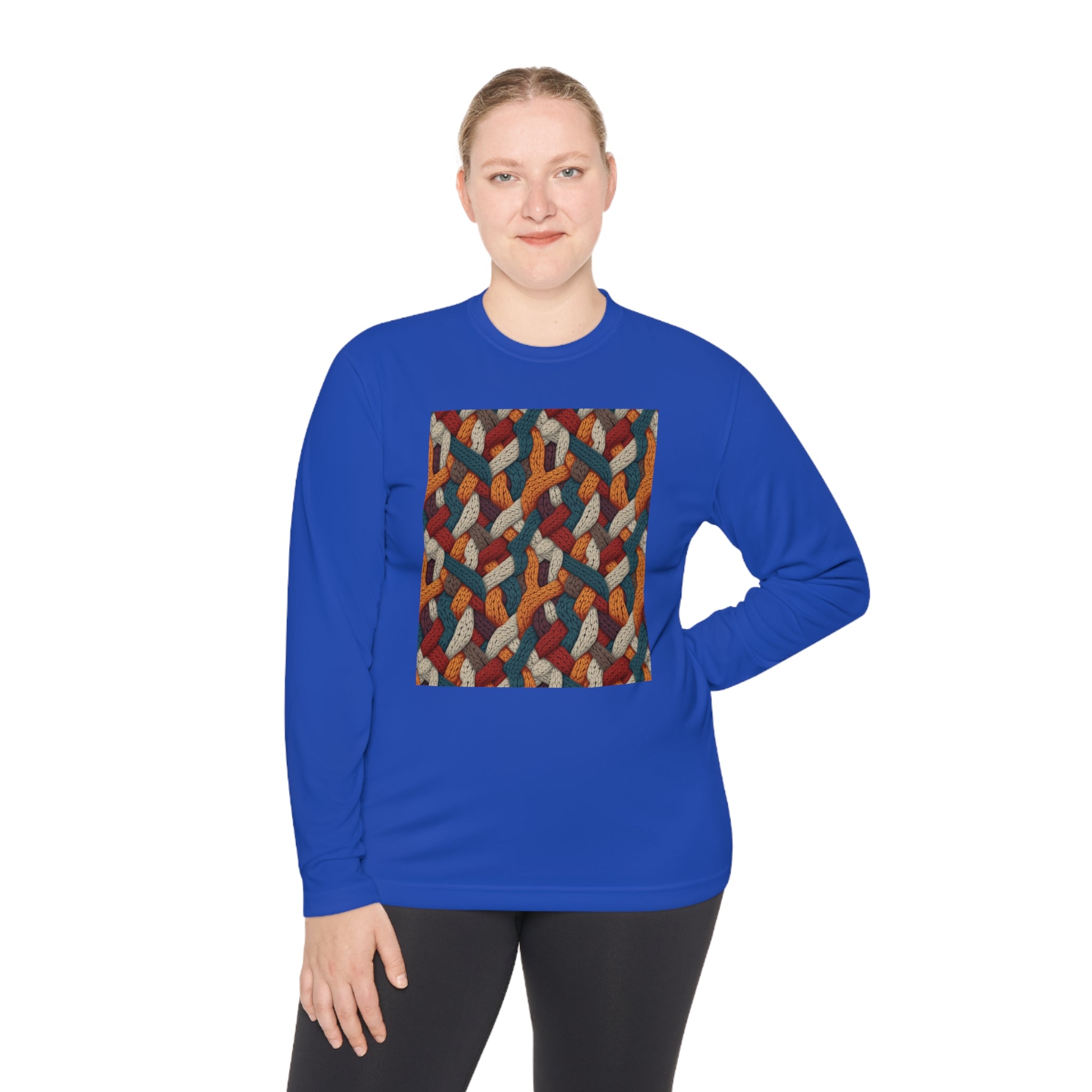Unisex Lightweight Long Sleeve Tee (AOP) - Abstract Designs 11