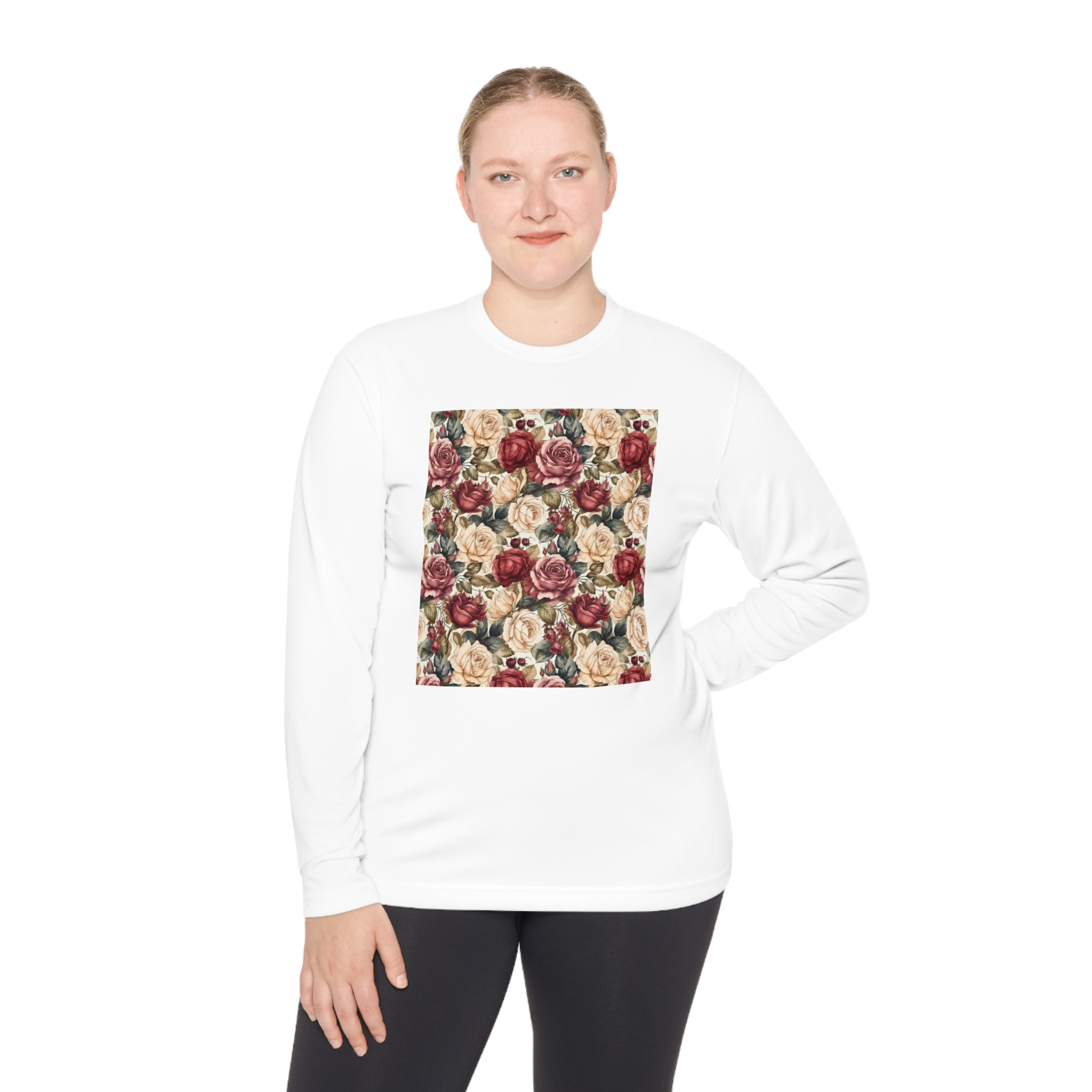 Unisex Lightweight Long Sleeve Tee (AOP) - Abstract Designs 14