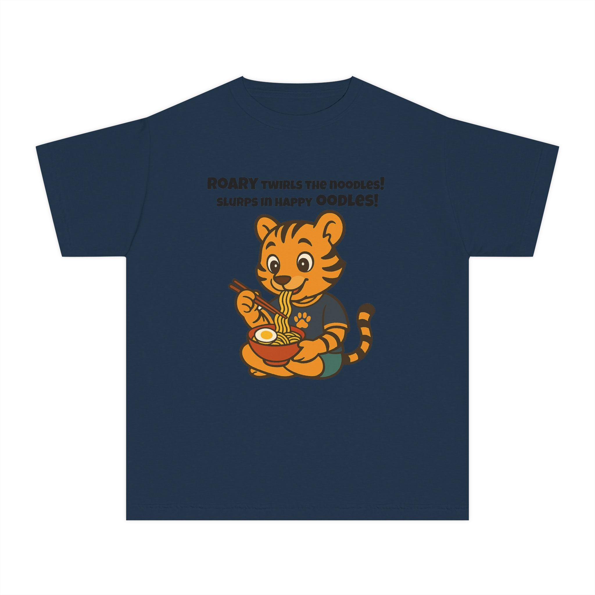 Youth Midweight Cotton Tee - Roary's Ramen Bowl