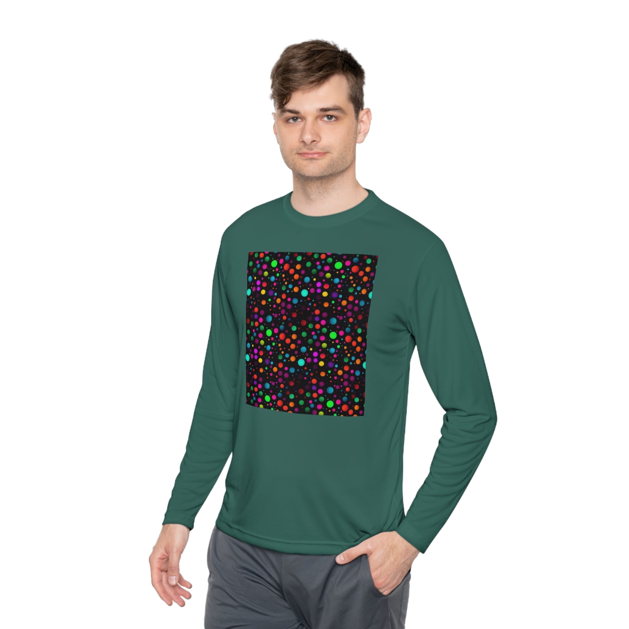 Unisex Lightweight Long Sleeve Tee (AOP) - Abstract Designs 15