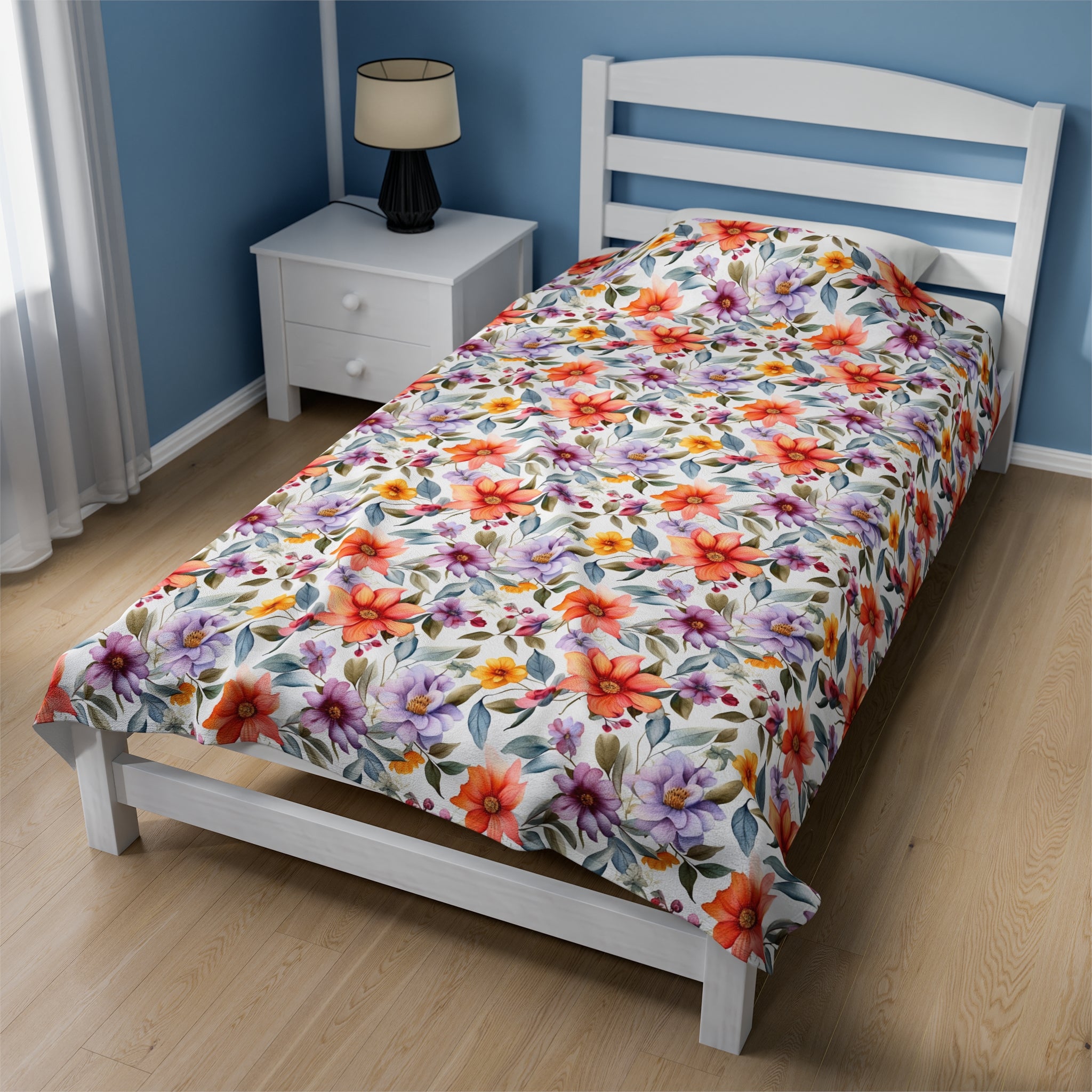 Velveteen Plush Blanket (AOP) - Seamless Abstract Designs 03