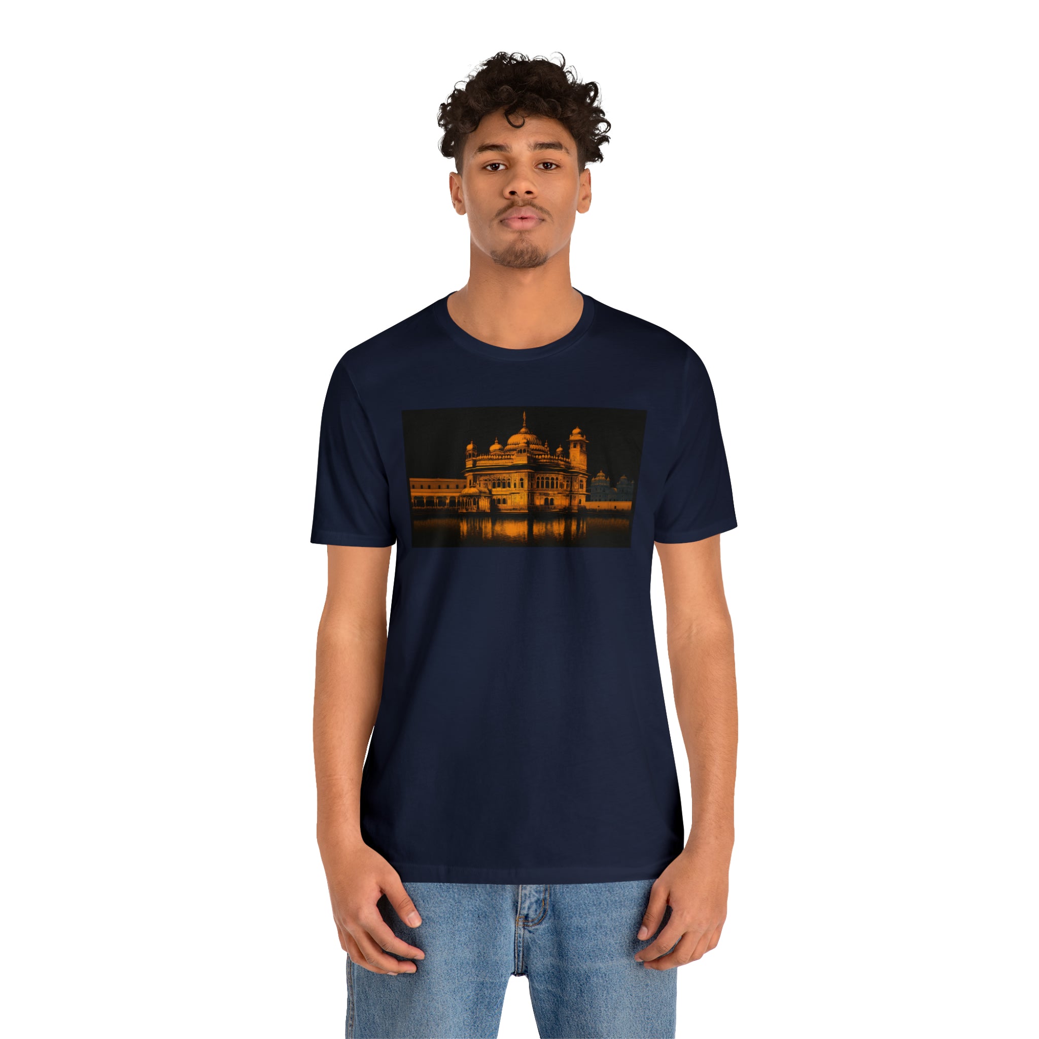 Unisex Jersey Short Sleeve Tee - Golden Temple, India