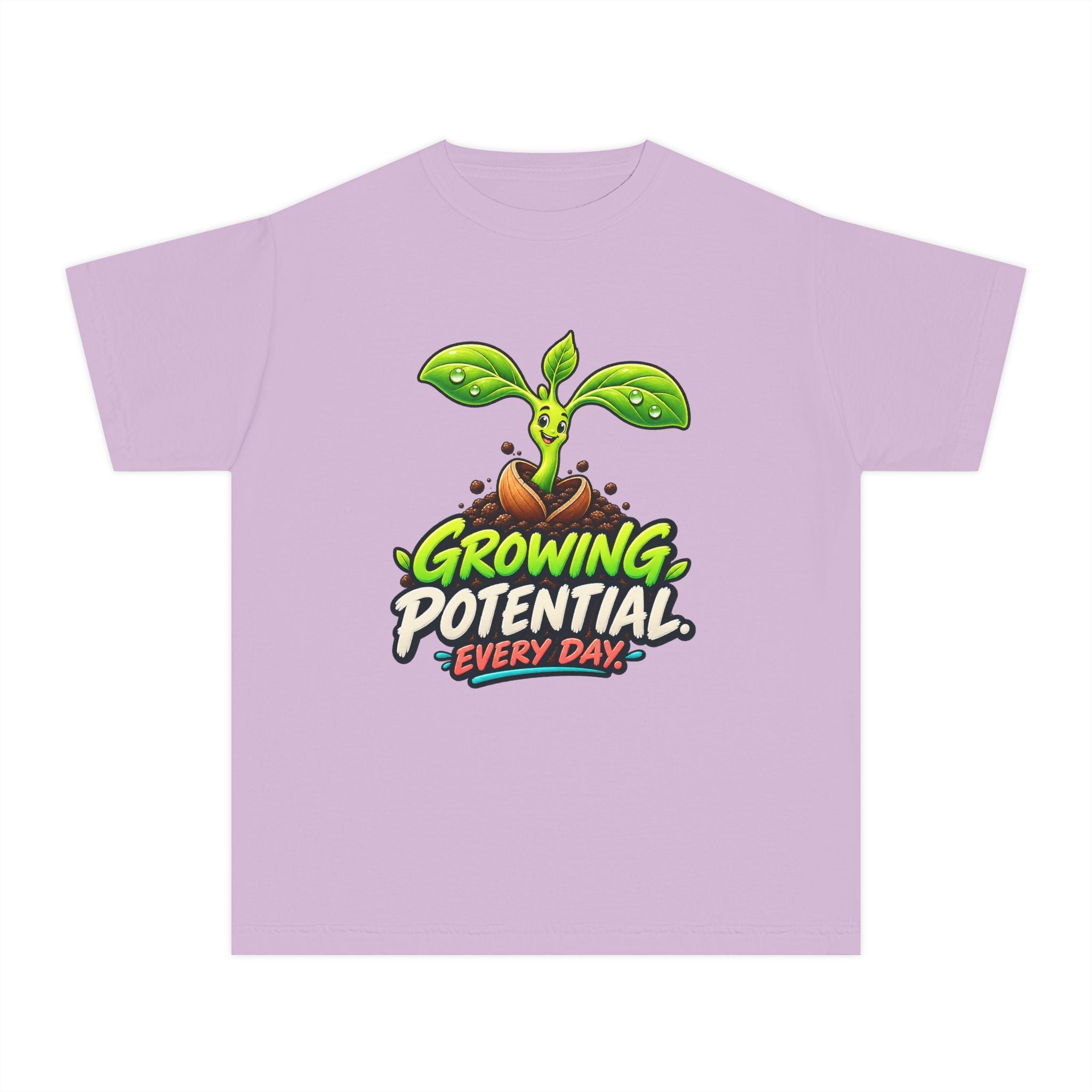 Youth Midweight Cotton Tee - Growing Seedling