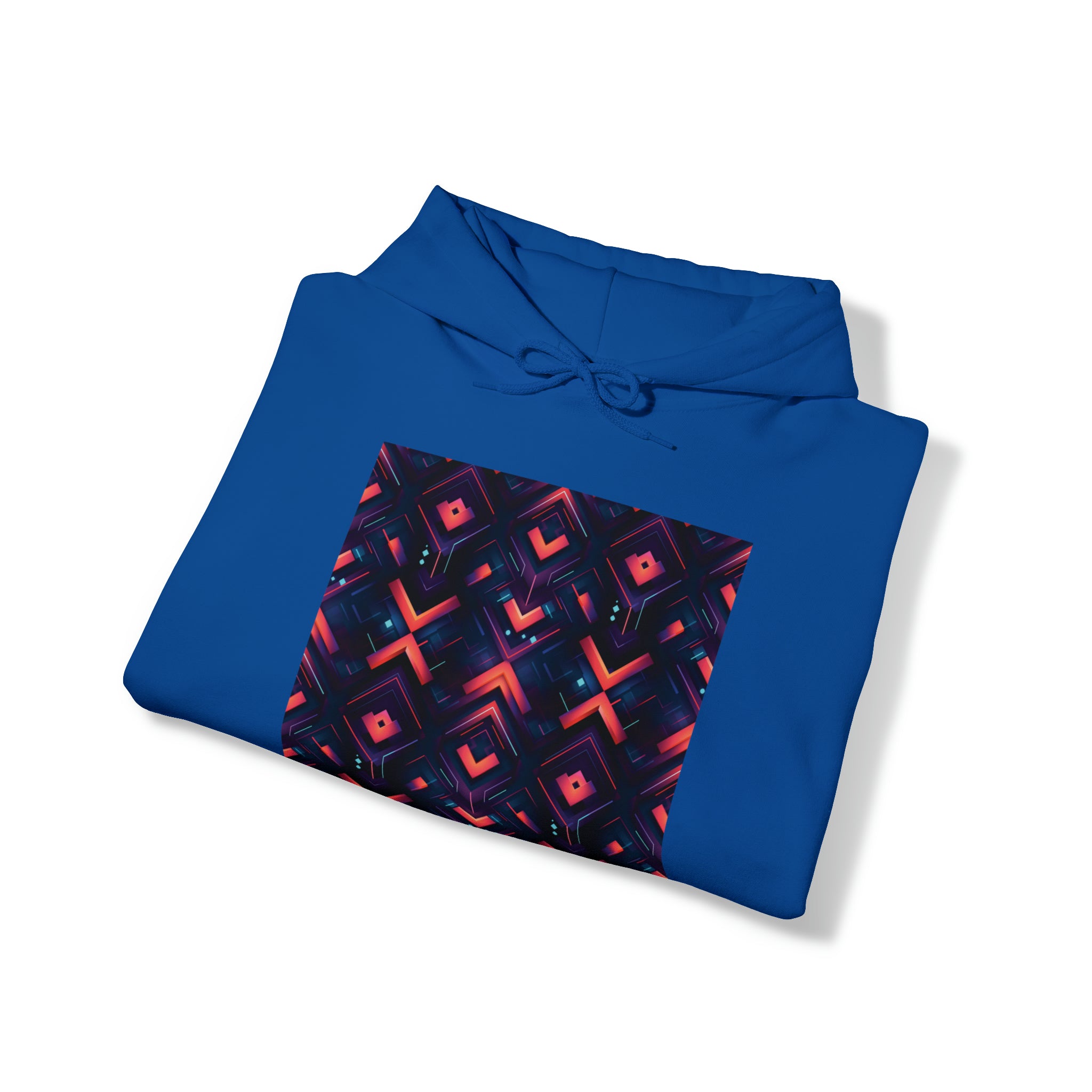 Unisex Heavy Blend™ Hooded Sweatshirt - Abstract Neon Designs 03