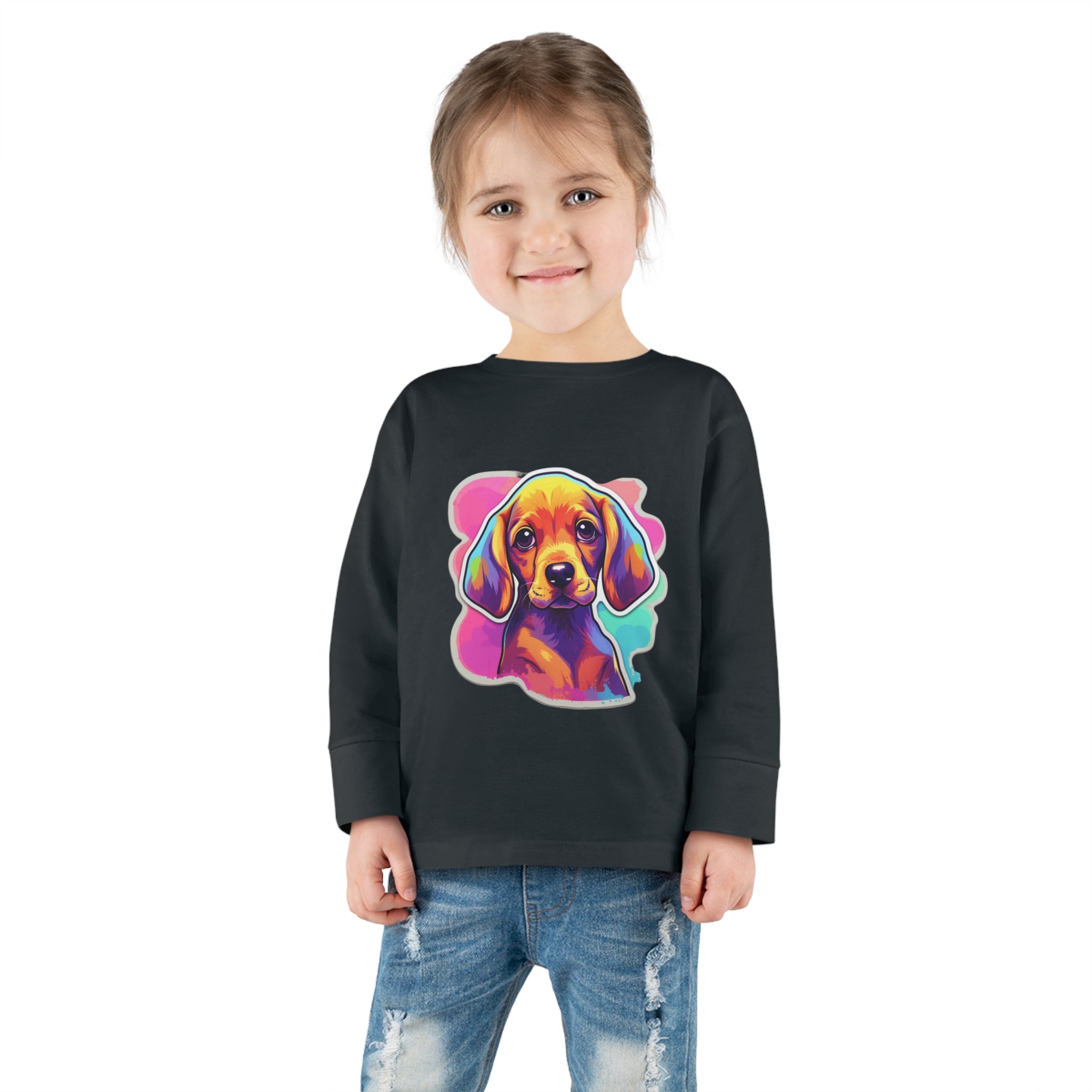 Toddler Long Sleeve Tee - Puppies 06
