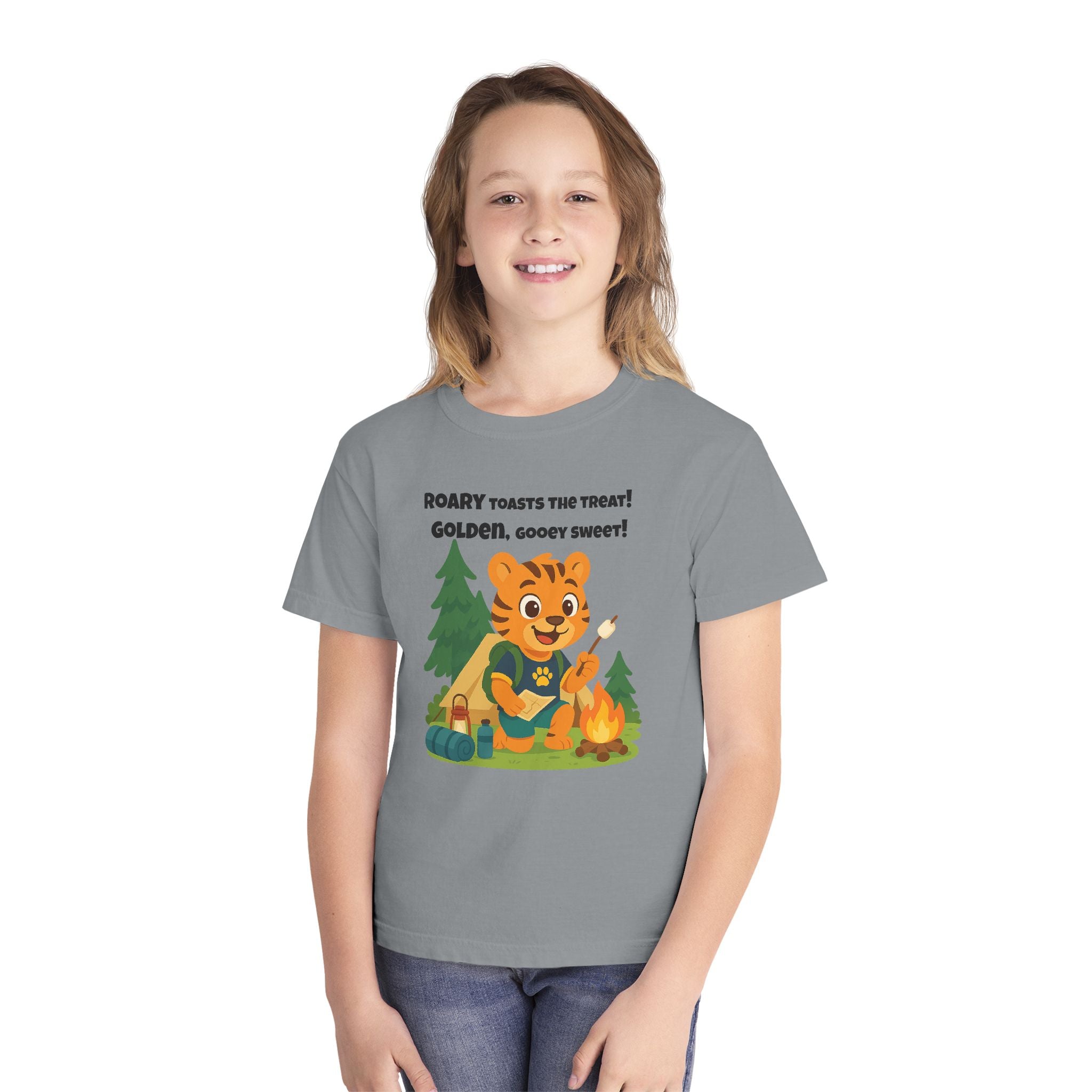 Youth Midweight Cotton Tee - Roary's Camping Adventures