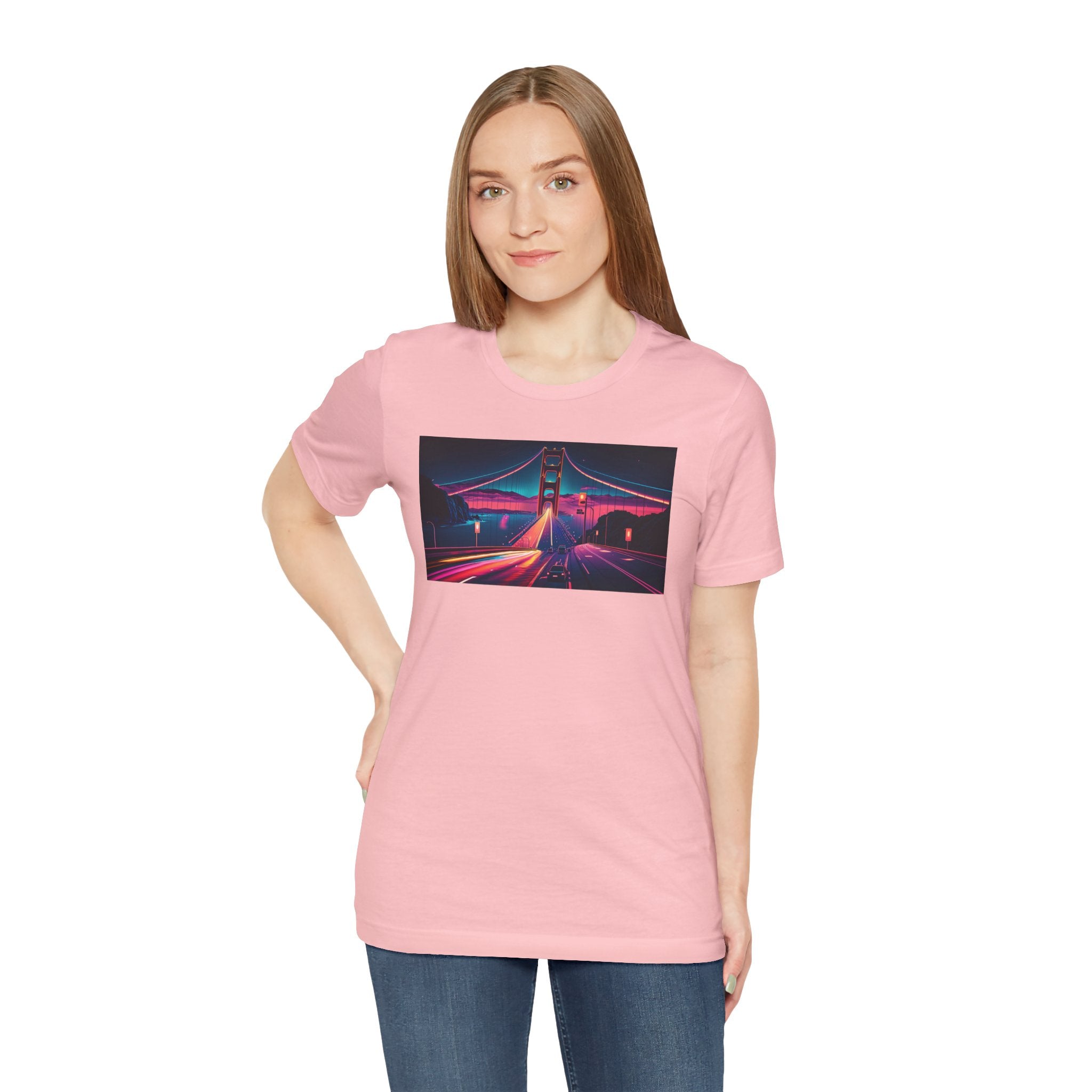 Unisex Jersey Short Sleeve Tee - Golden Gate Bridge, San Francisco, USA