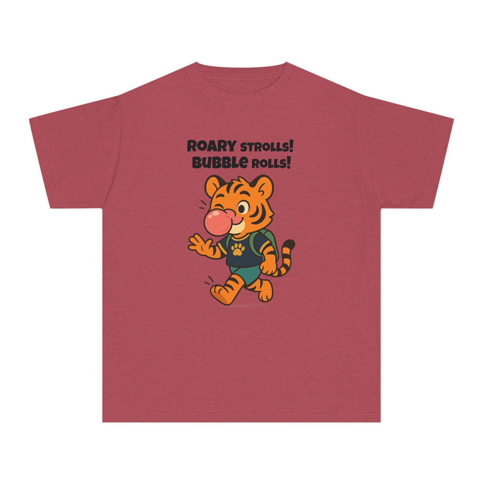 Youth Midweight Cotton Tee - Roary's Bubblegum Time