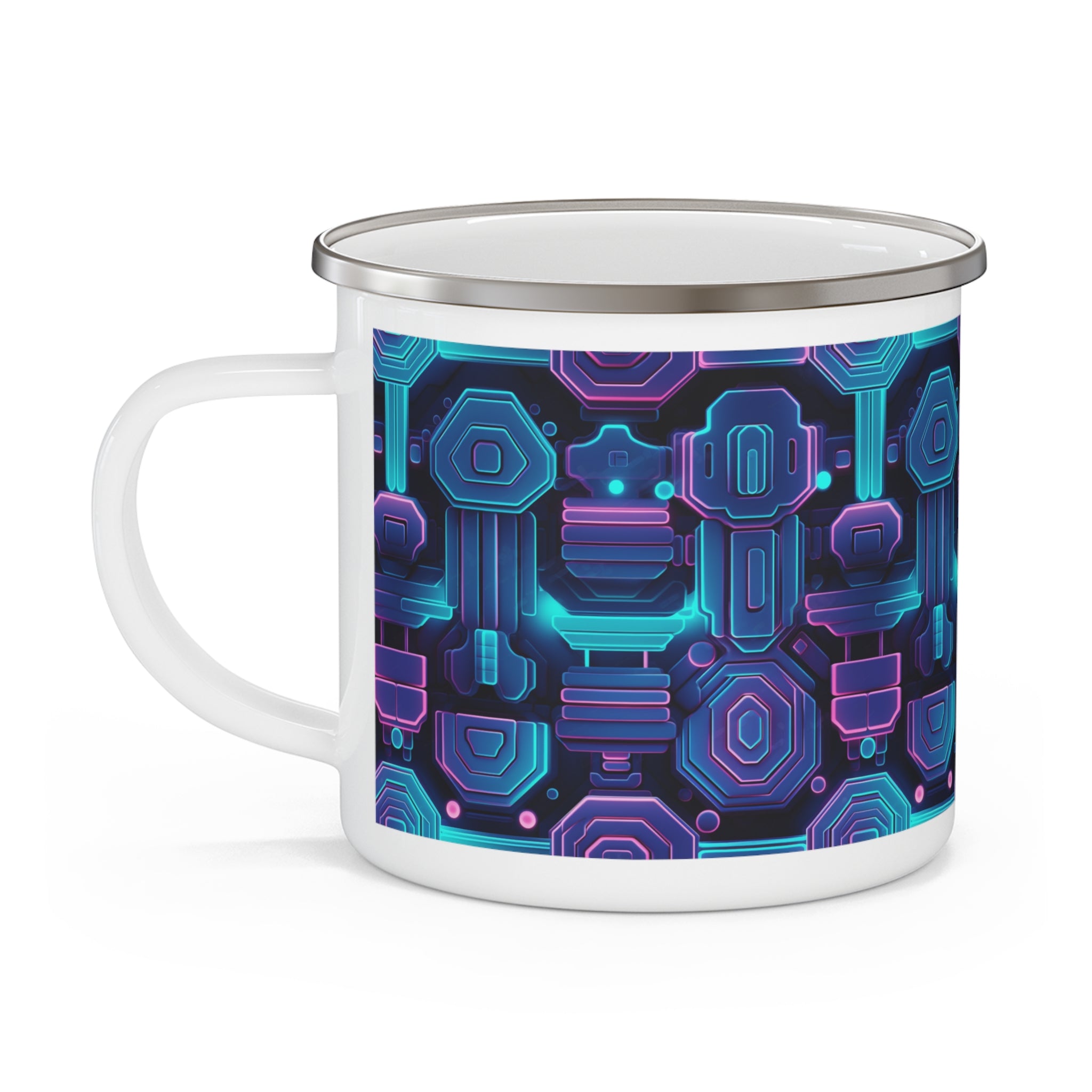 Enamel Camping Mug - Seamless Designs 16