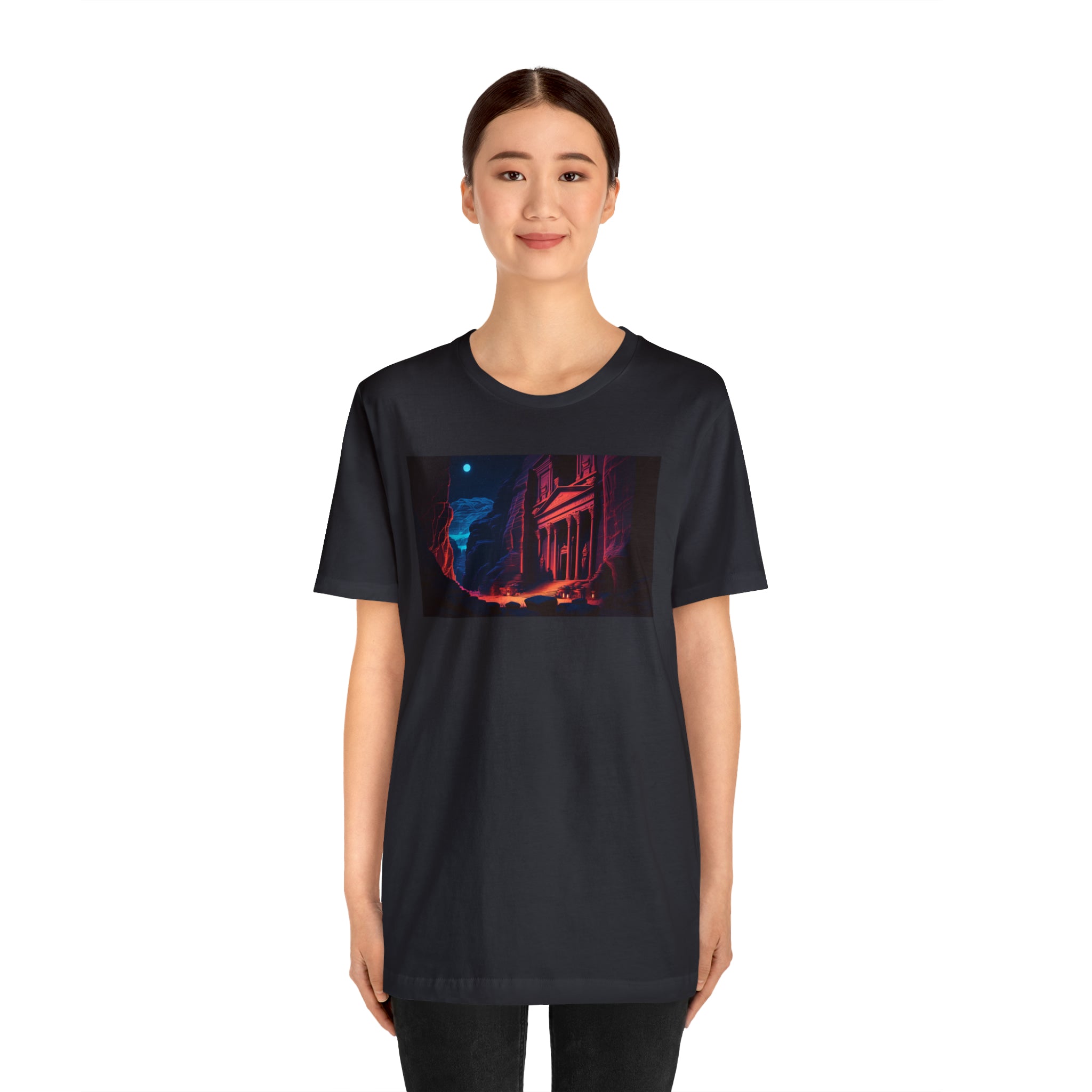 Unisex Jersey Short Sleeve Tee - Petra Caves, Jordan