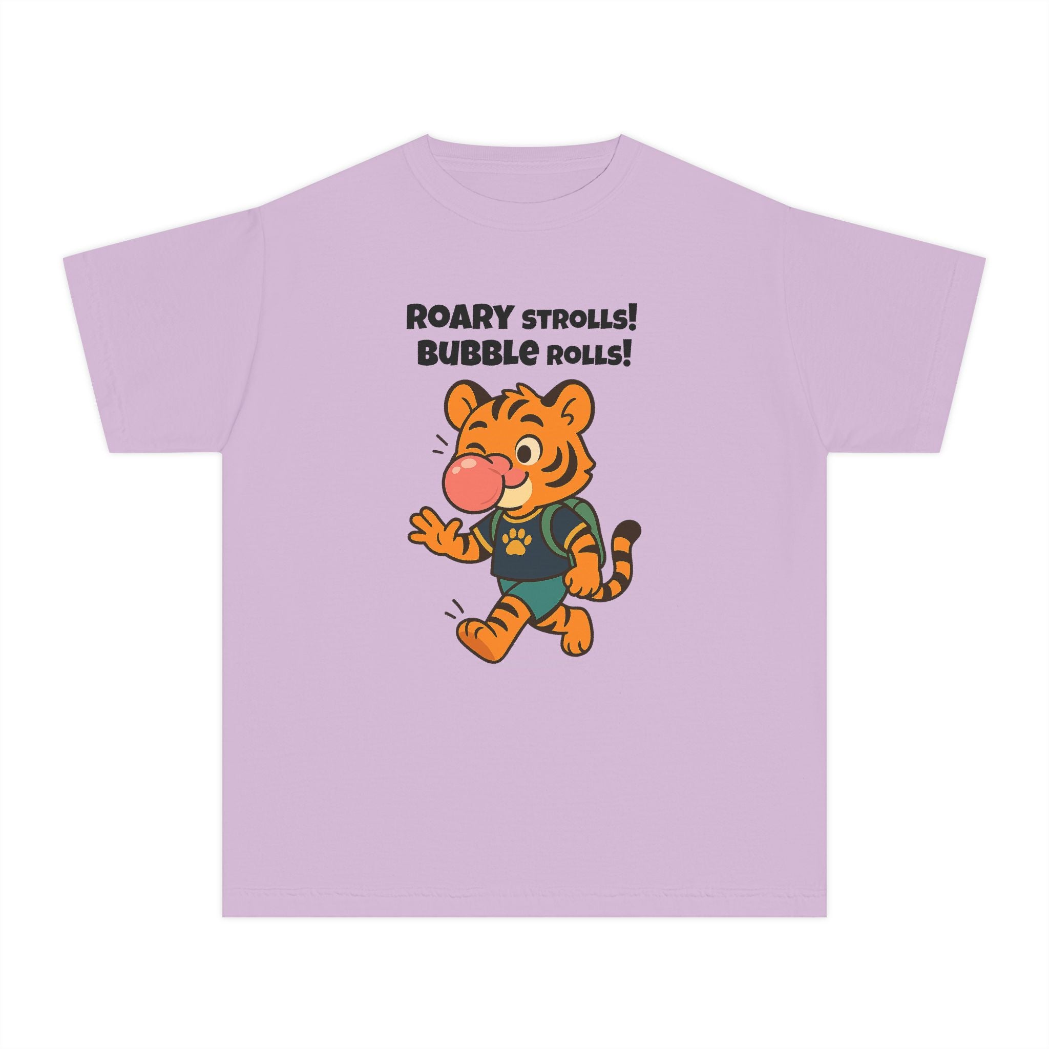 Youth Midweight Cotton Tee - Roary's Bubblegum Time