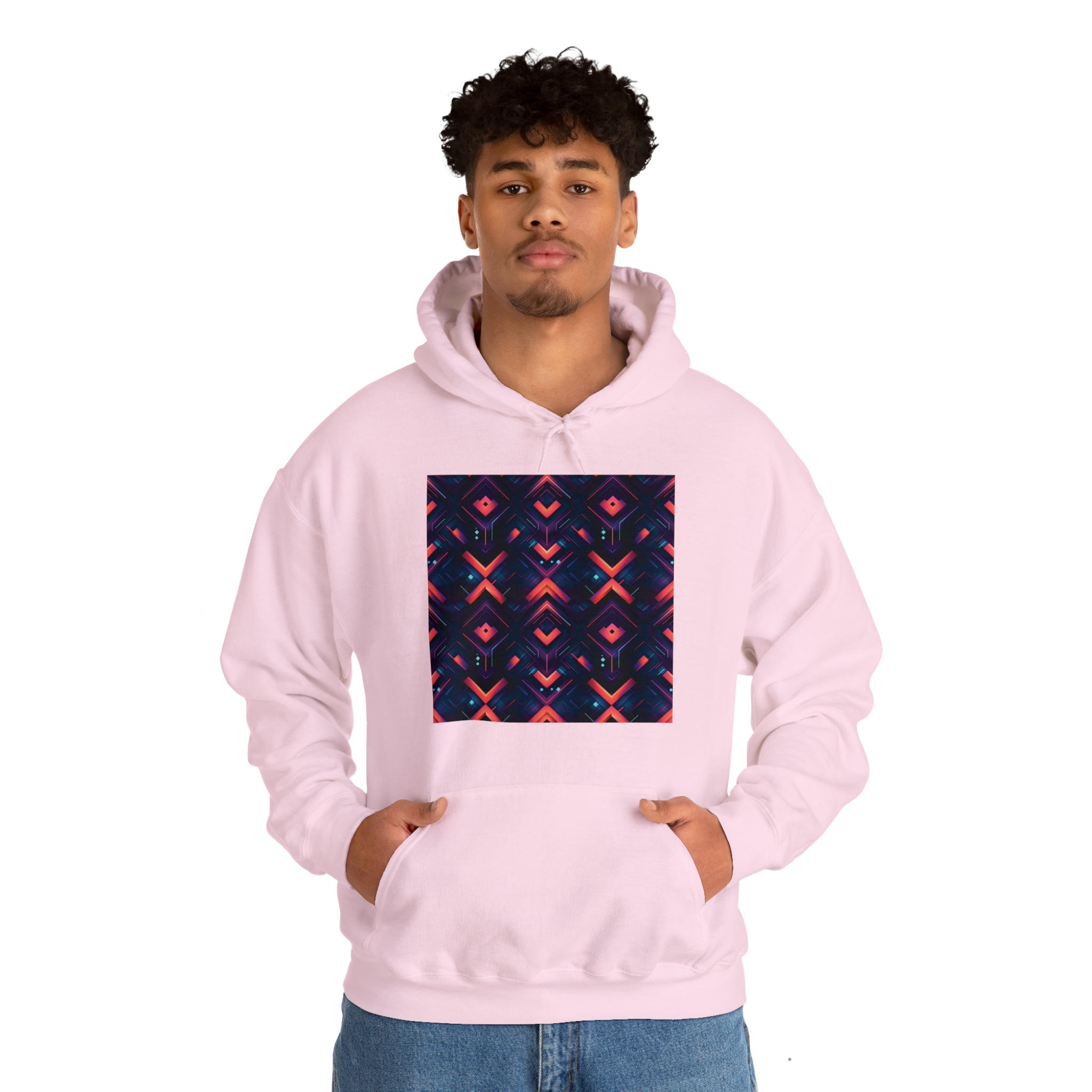 Unisex Heavy Blend™ Hooded Sweatshirt - Abstract Neon Designs 03