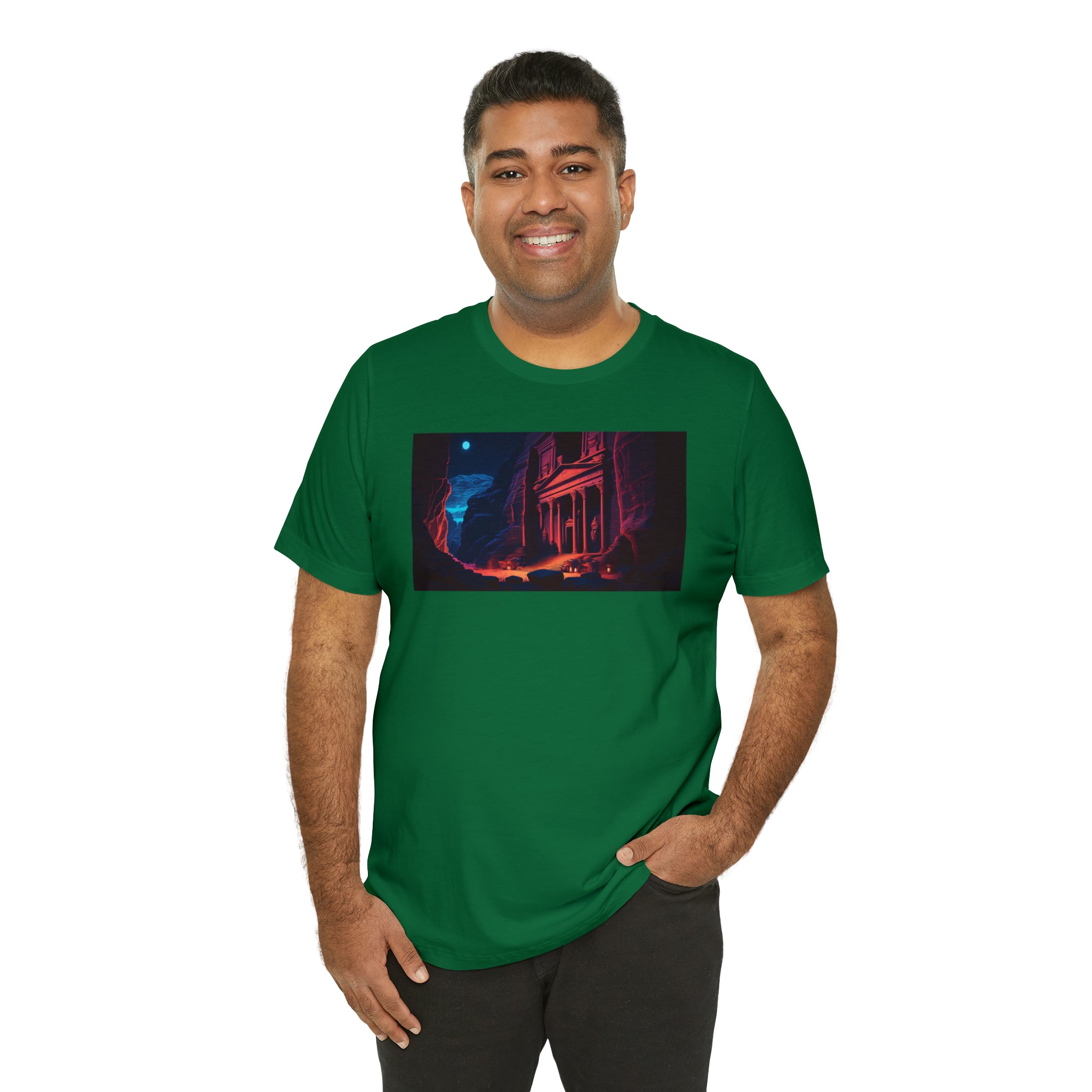 Unisex Jersey Short Sleeve Tee - Petra Caves, Jordan