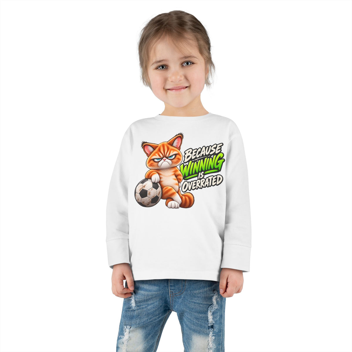 Because Winning is Overrated - Mildly Feral - Toddler Long Sleeve Tee