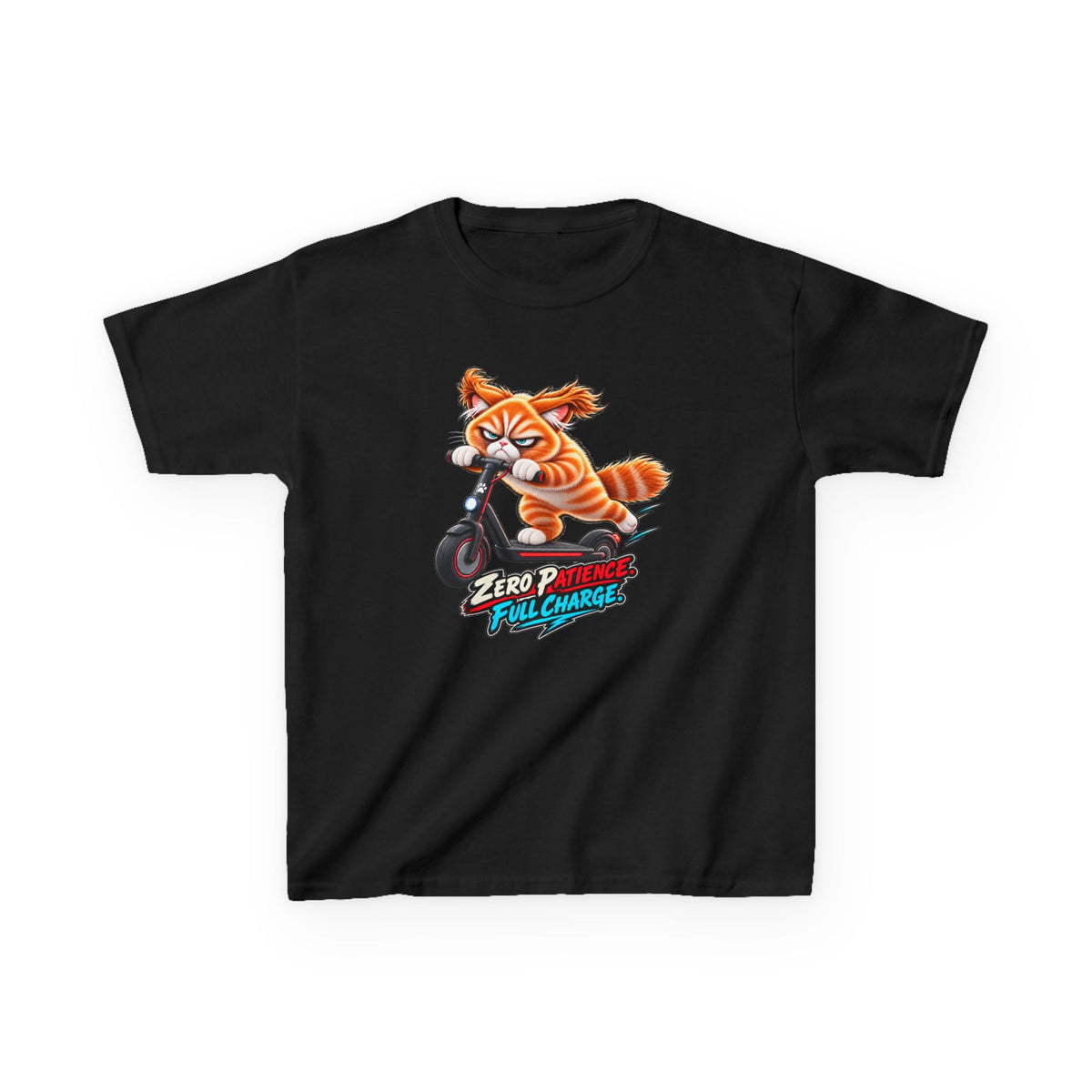 Zero Patience, Full Charge - Mildly Feral - Youth Short Sleeve Tee