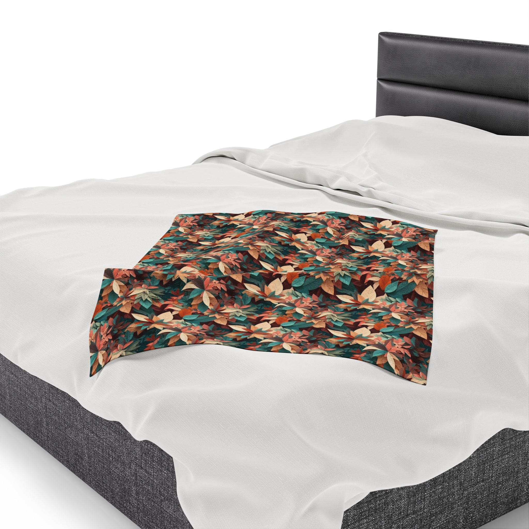 Velveteen Plush Blanket (AOP) - Seamless Abstract Designs 04