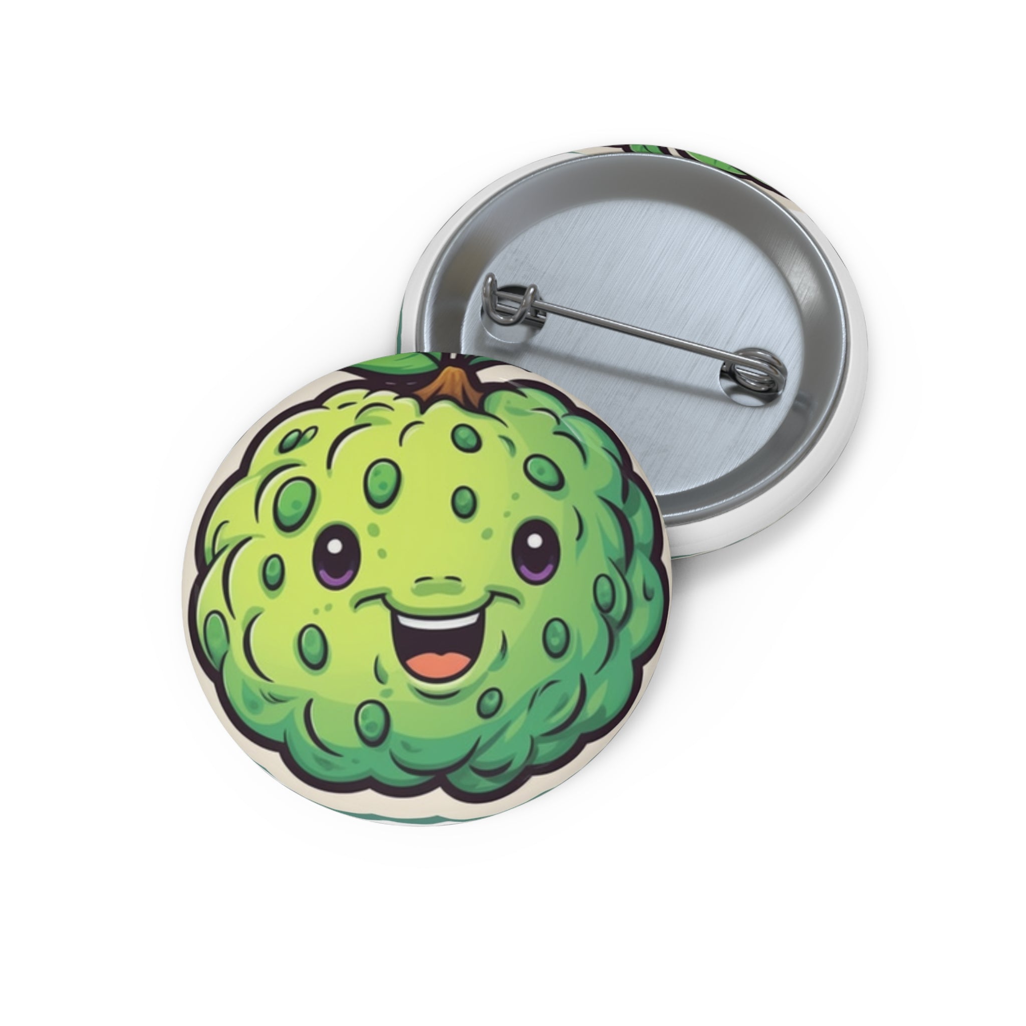 Custom Pin Buttons - Custard Apple