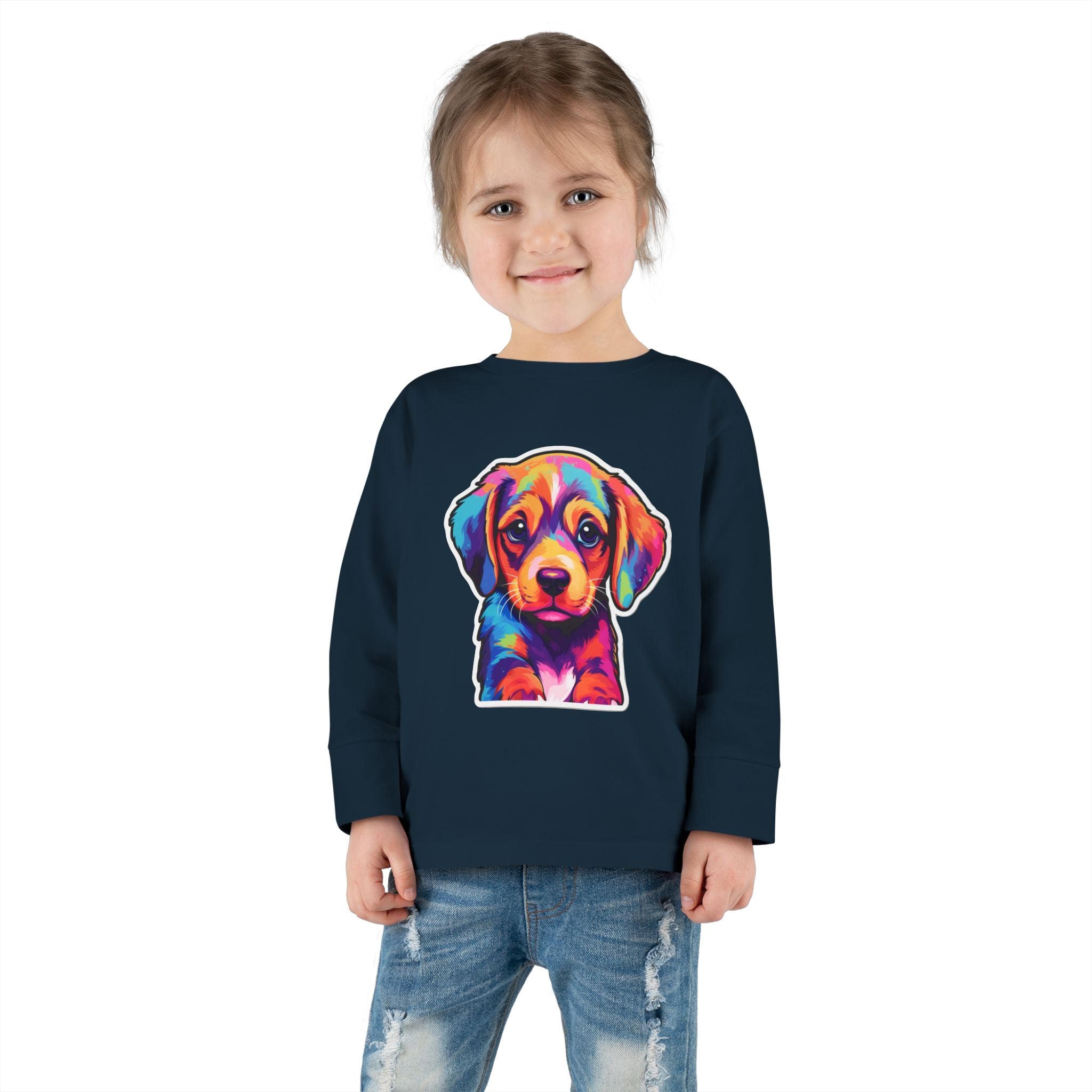 Toddler Long Sleeve Tee - Puppies 05