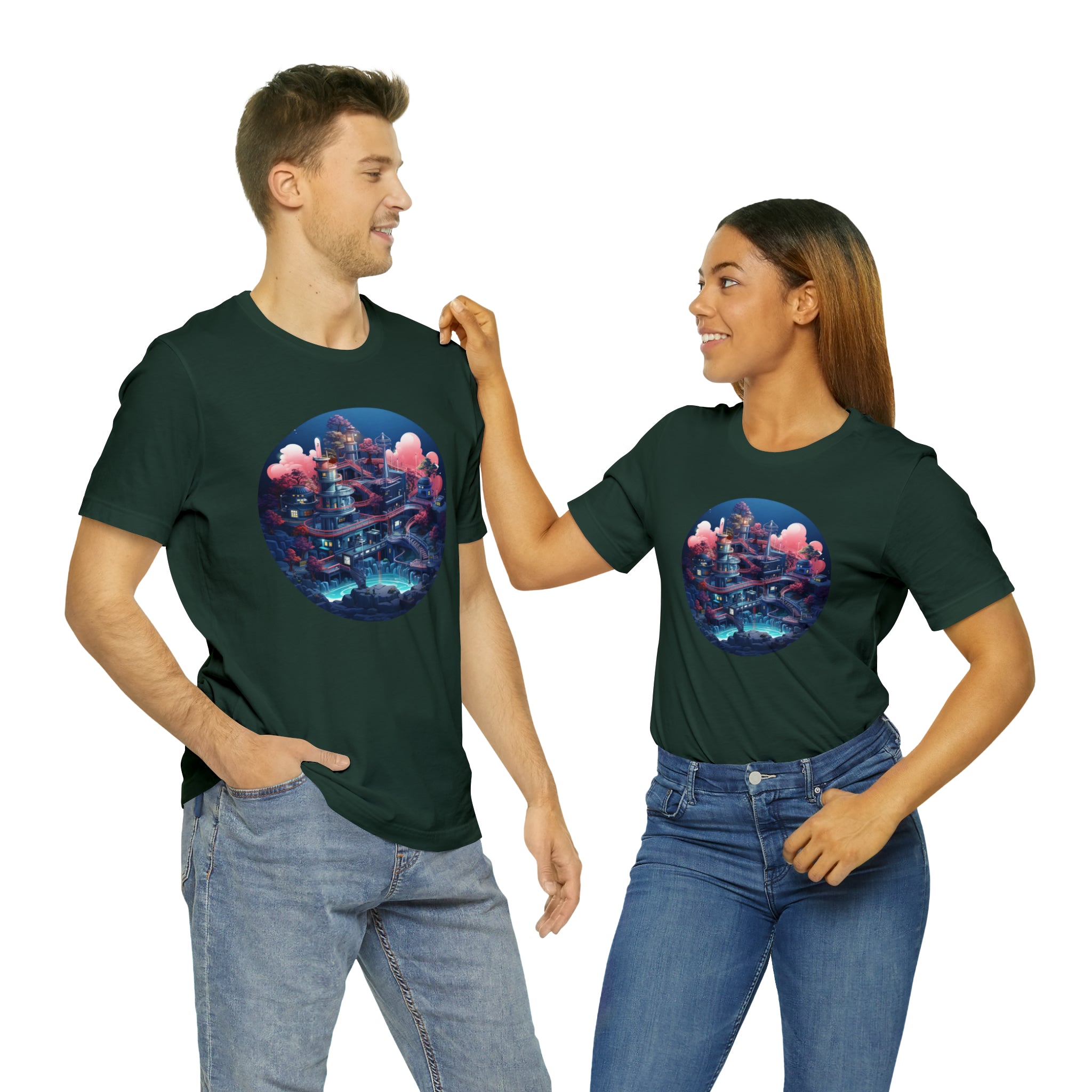 Unisex Jersey Short Sleeve Tee - Isometric Designs 03