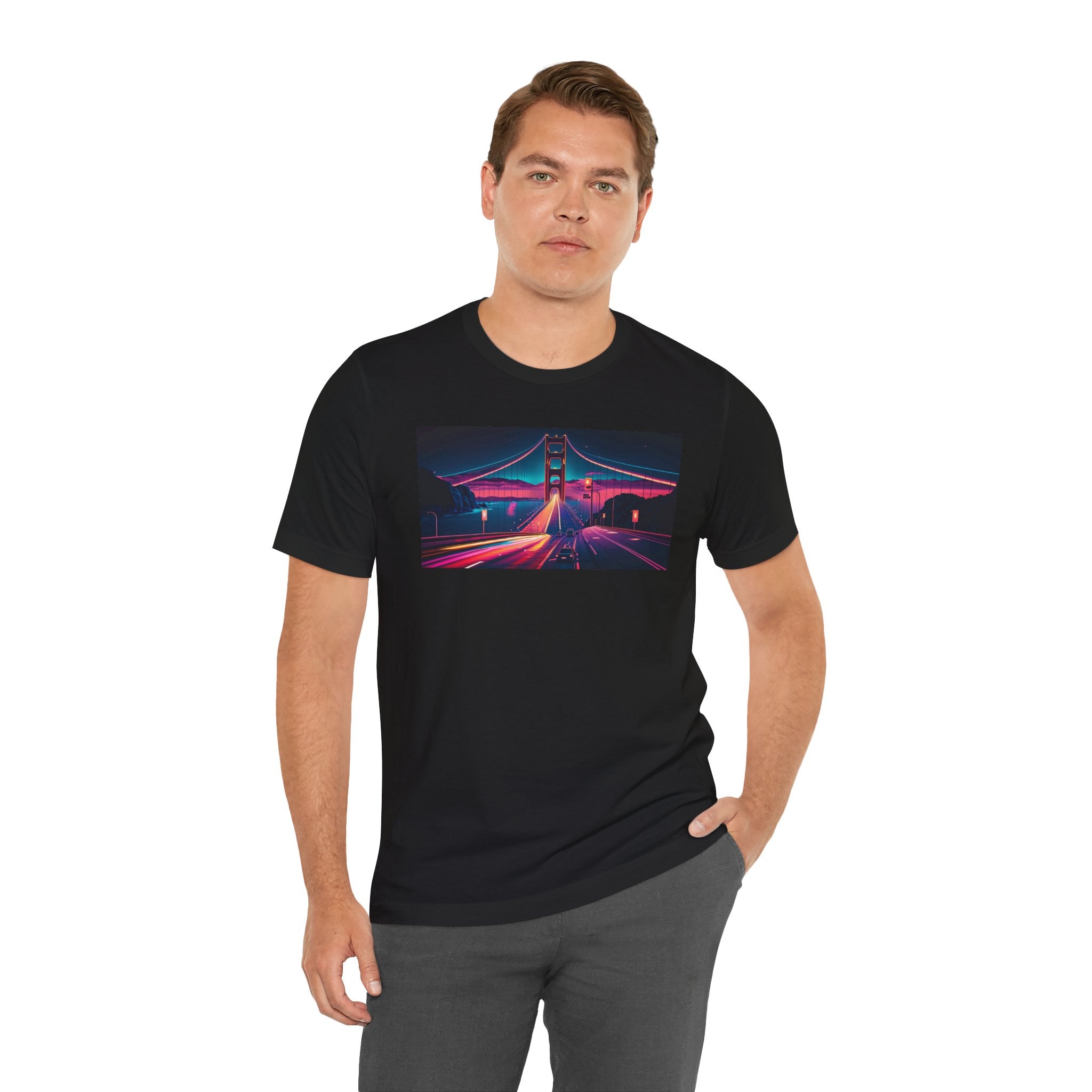 Unisex Jersey Short Sleeve Tee - Golden Gate Bridge, San Francisco, USA