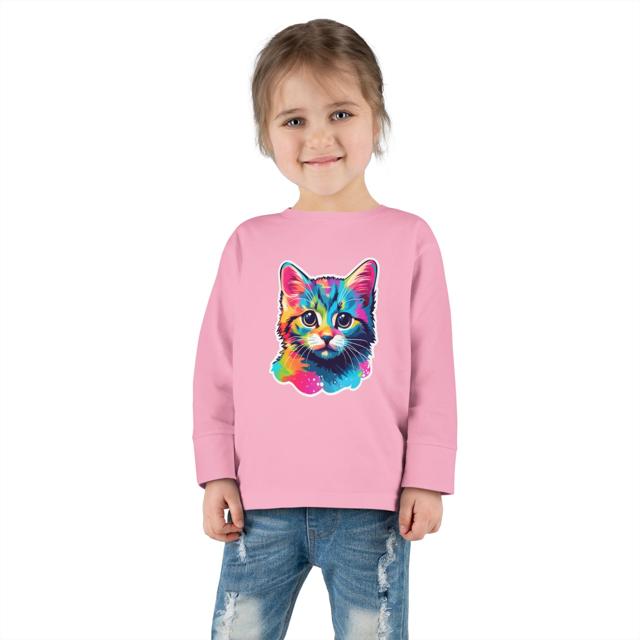 Toddler Long Sleeve Tee - Kittens 02