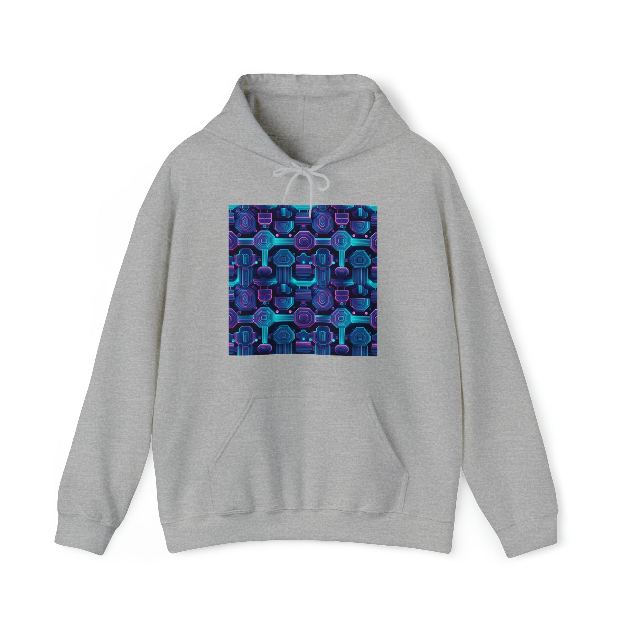 Unisex Heavy Blend™ Hooded Sweatshirt - Abstract Neon Designs 02