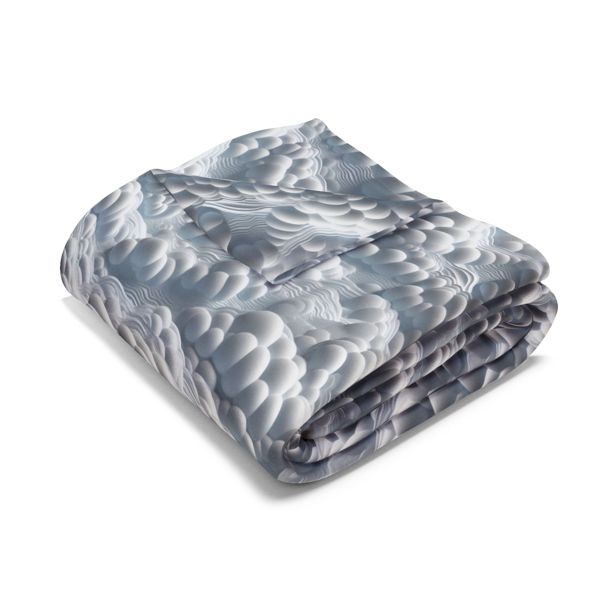 Arctic Fleece Blanket — Cozy Clouds Pattern