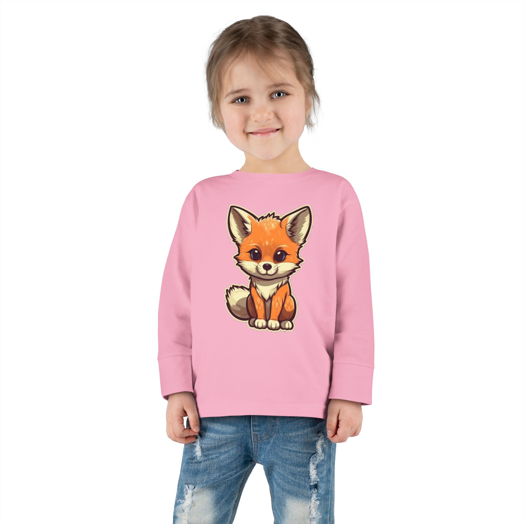 Toddler Long Sleeve Tee - Fox Pup