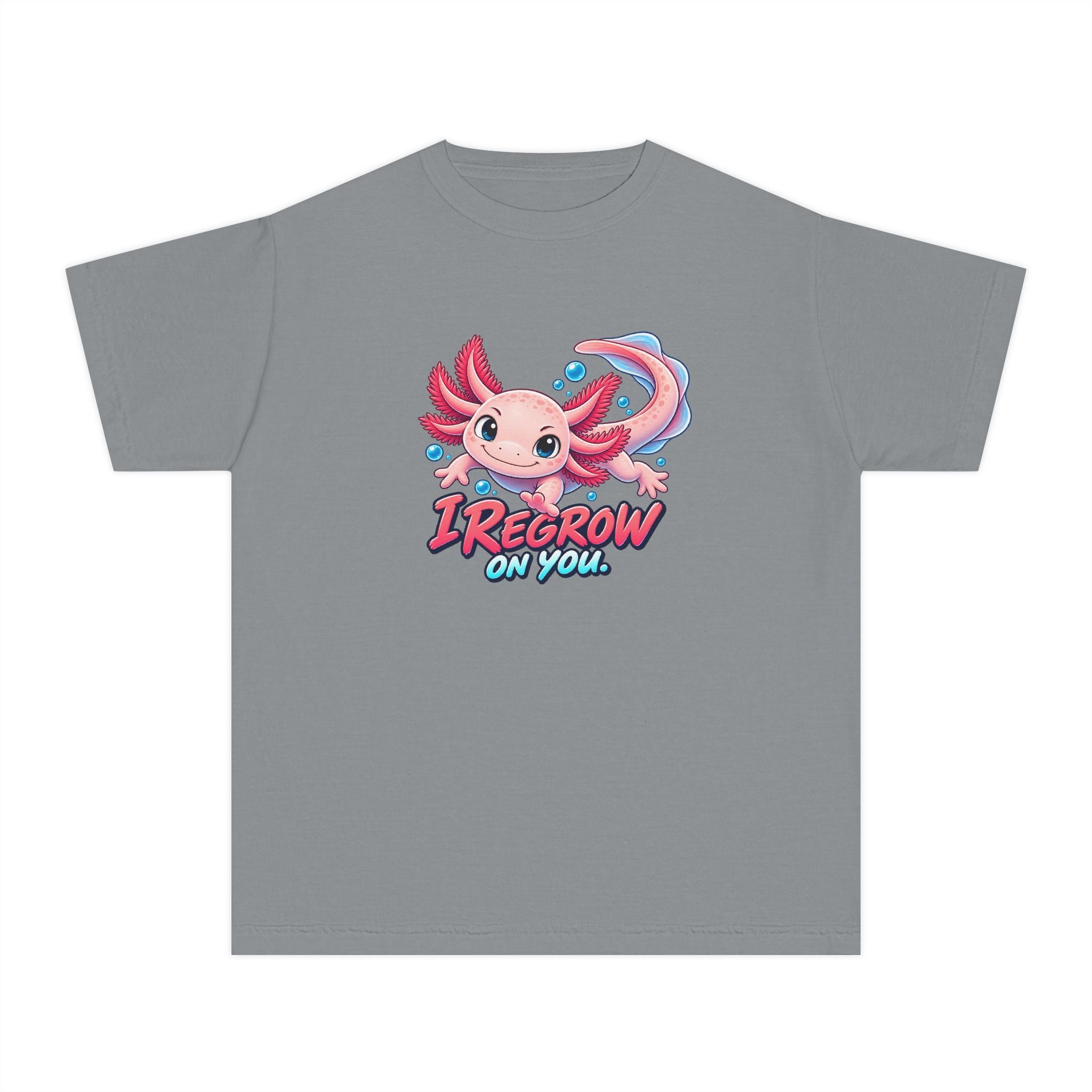 Youth Midweight Cotton Tee - Axolotl